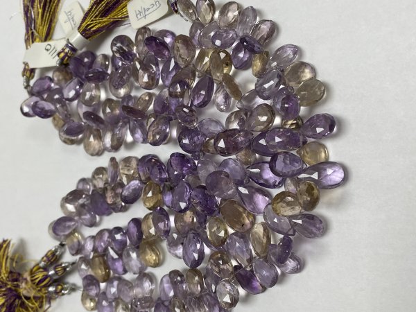 Ametrine Pear Faceted