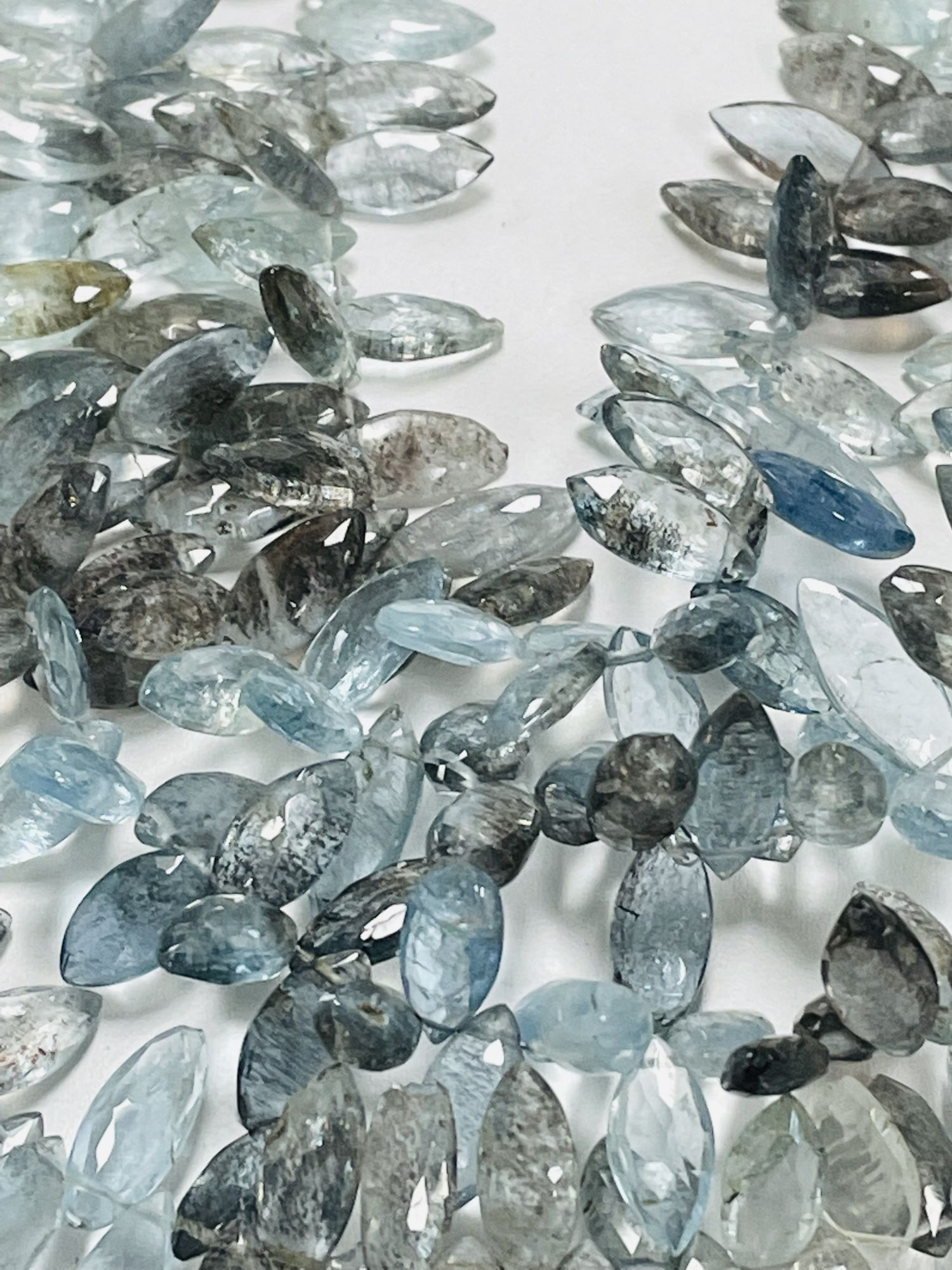 Copper Aquamarine Marquise Faceted