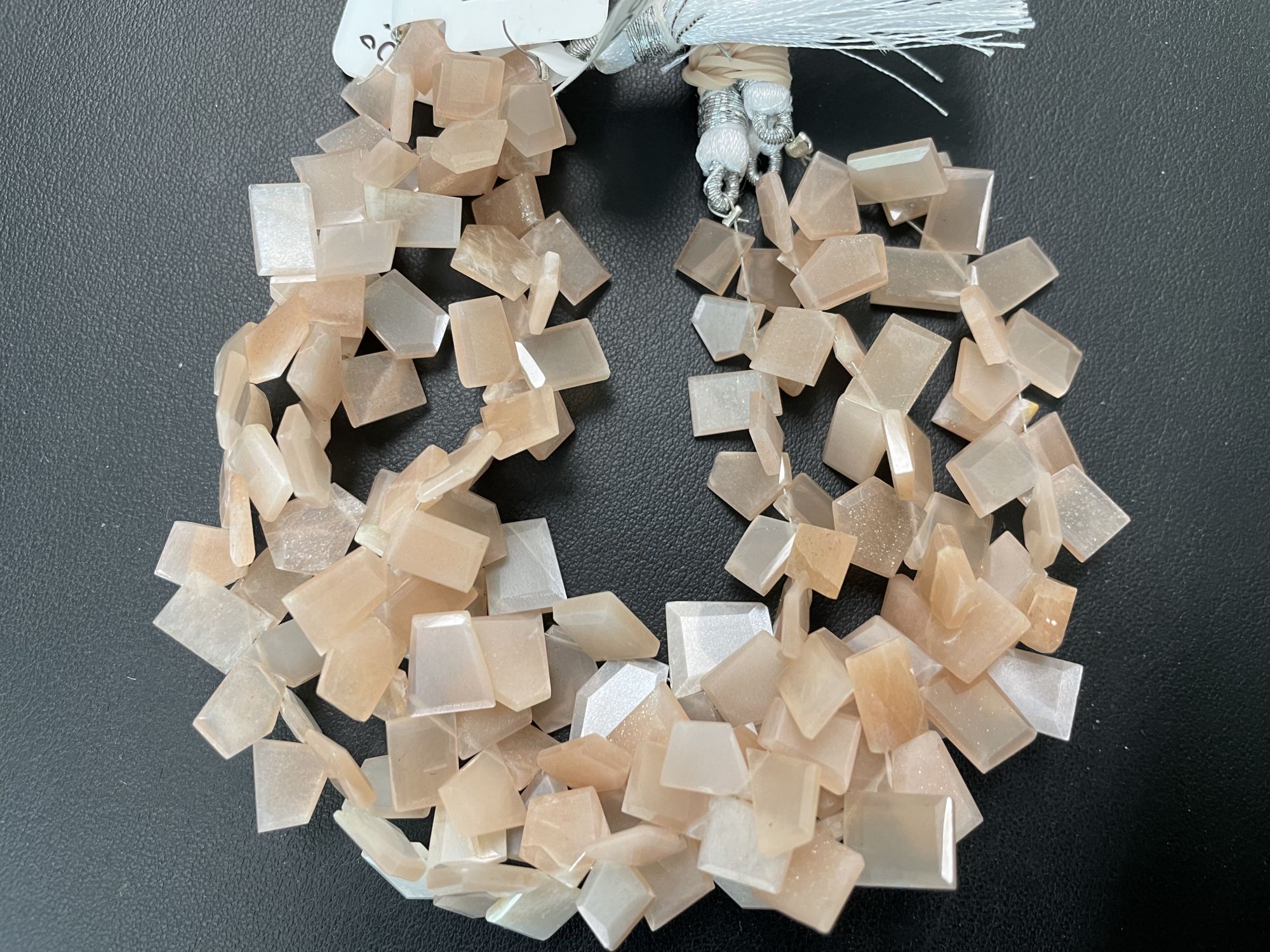 Peach Moonstone Funky Slices