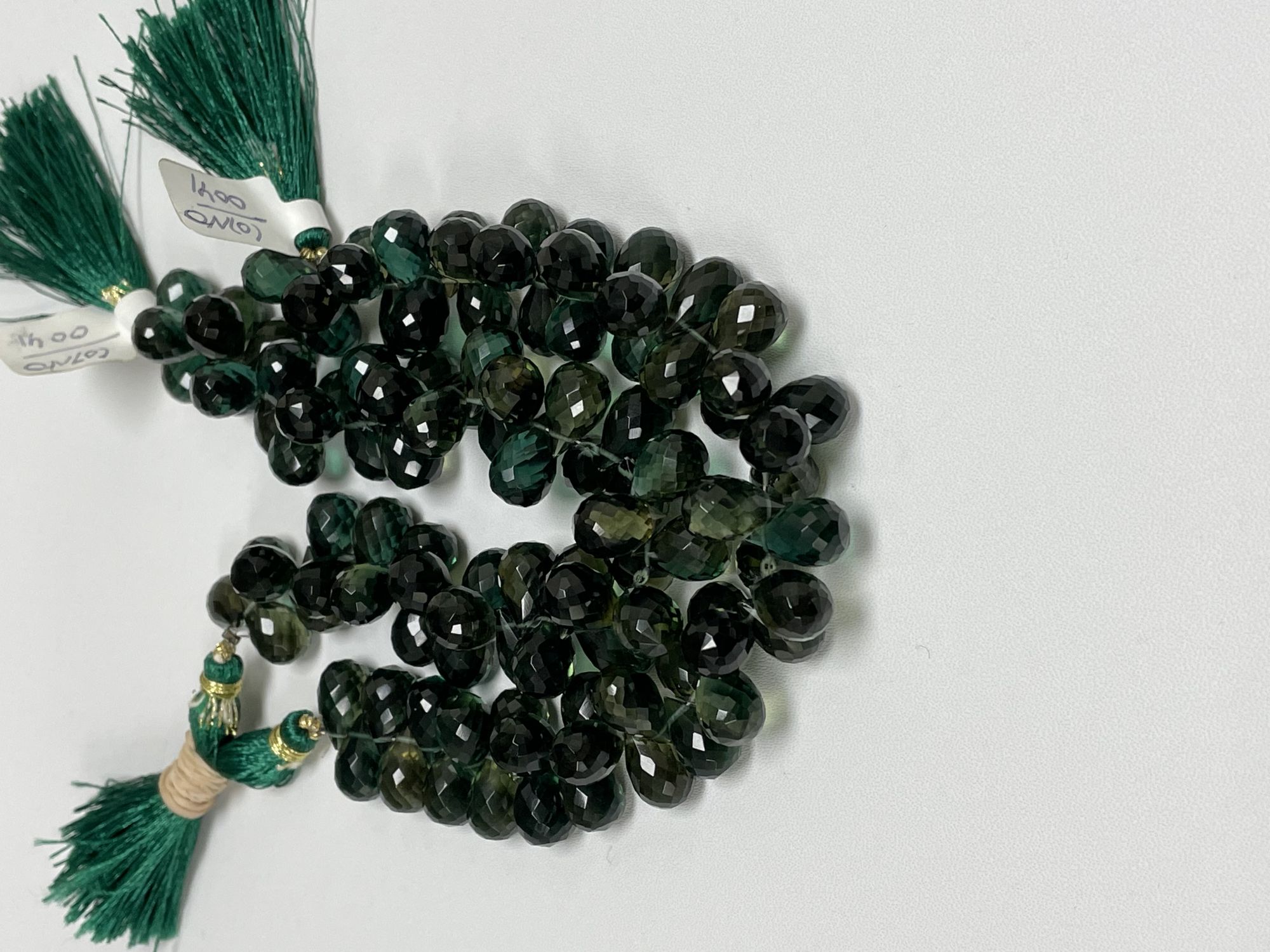 Green Hydro Quartz Drop Faceted