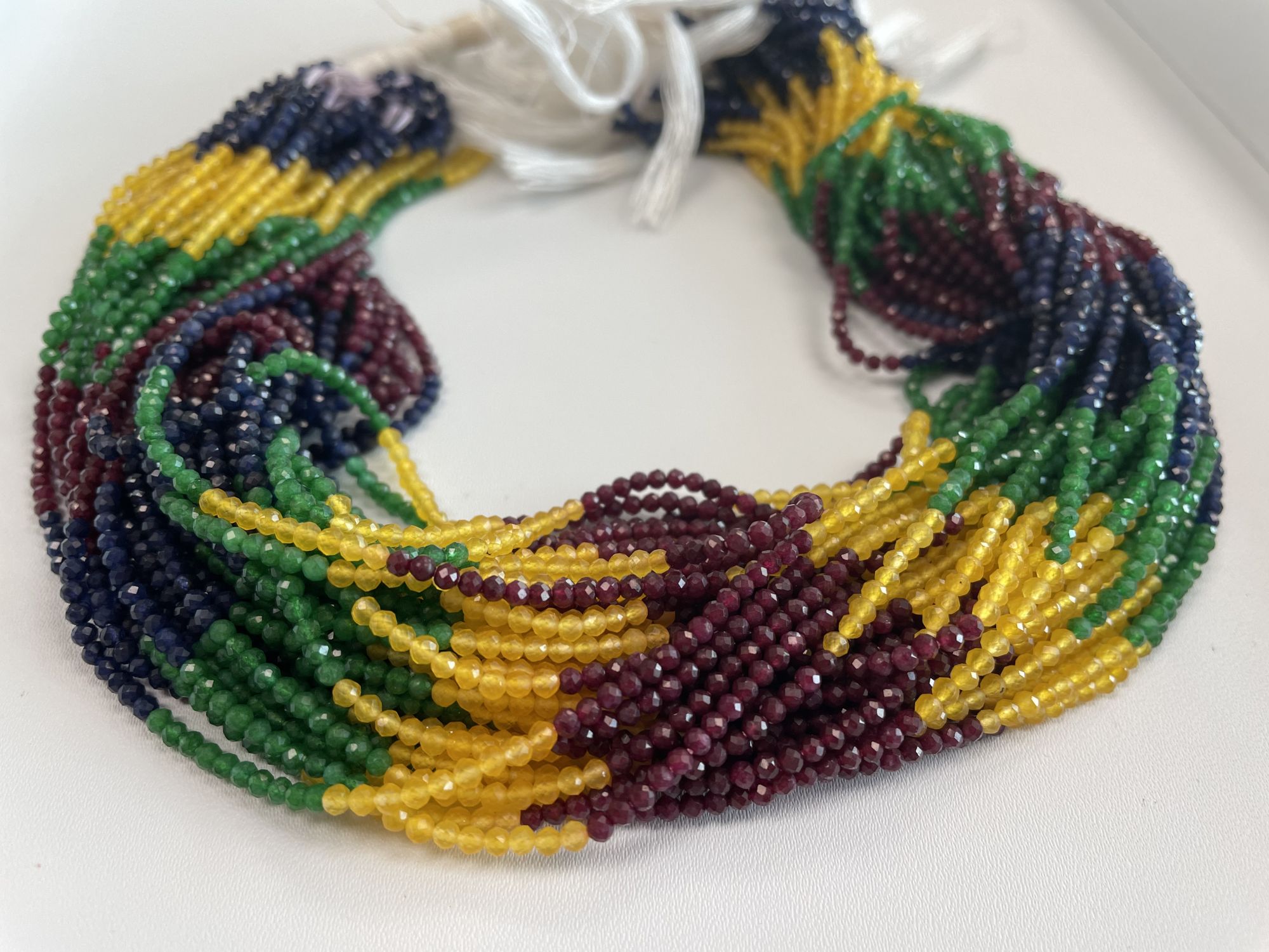 Multi Stones Rondelle Faceted