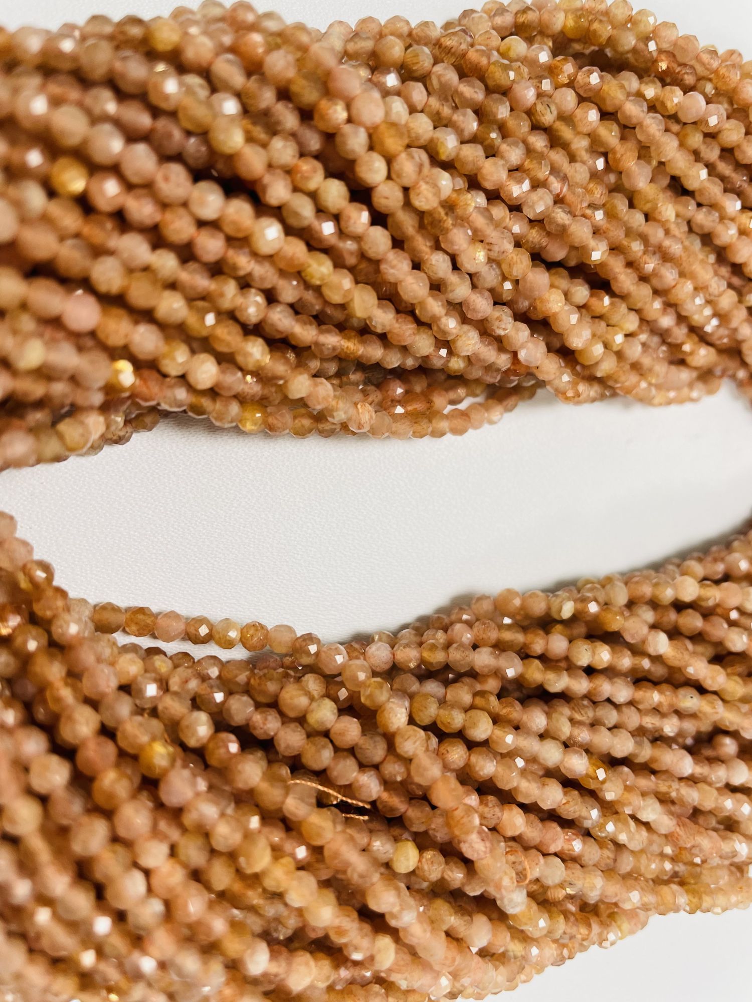 Sunstone Rondelle Faceted