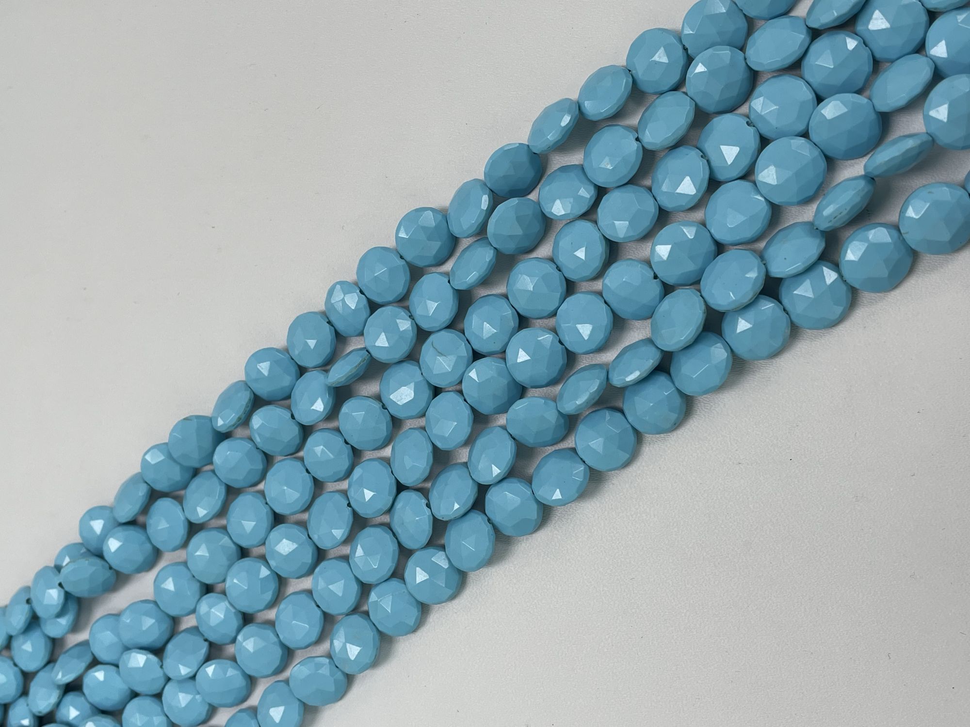 Howlite Coin Faceted