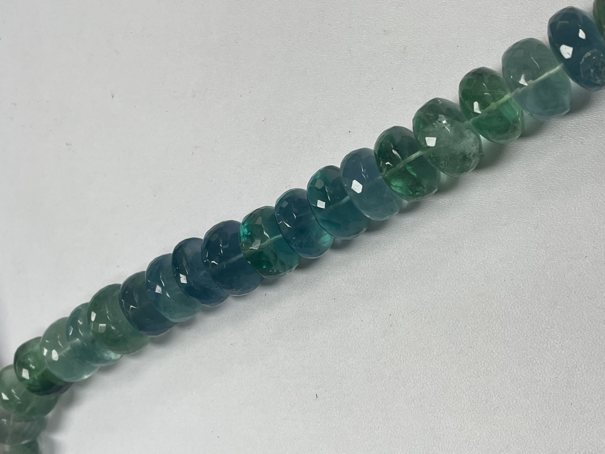 Fluorite Rondelle Faceted