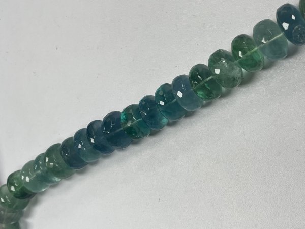 Fluorite Rondelle Faceted