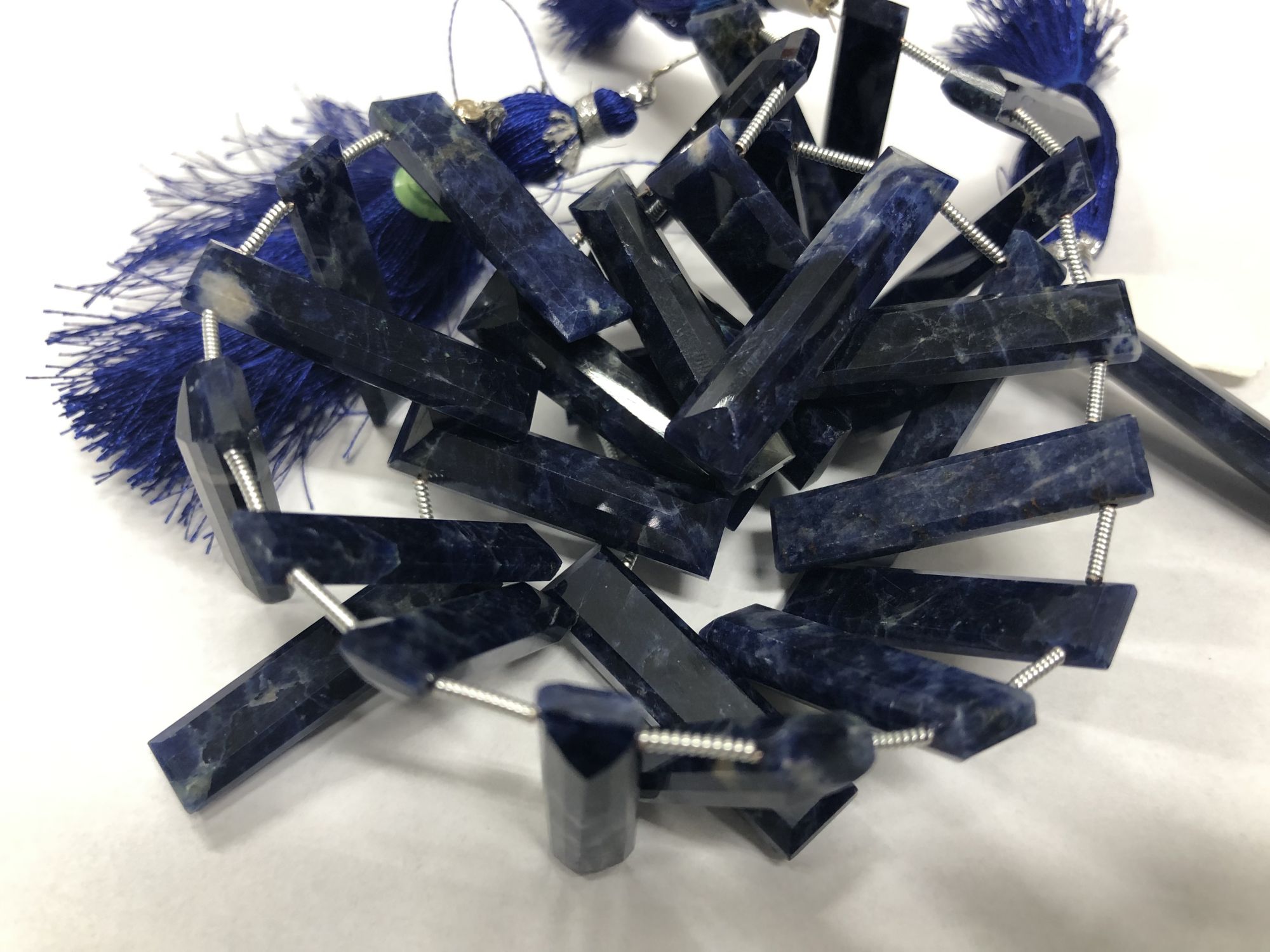 Sodalite Rectangles Faceted