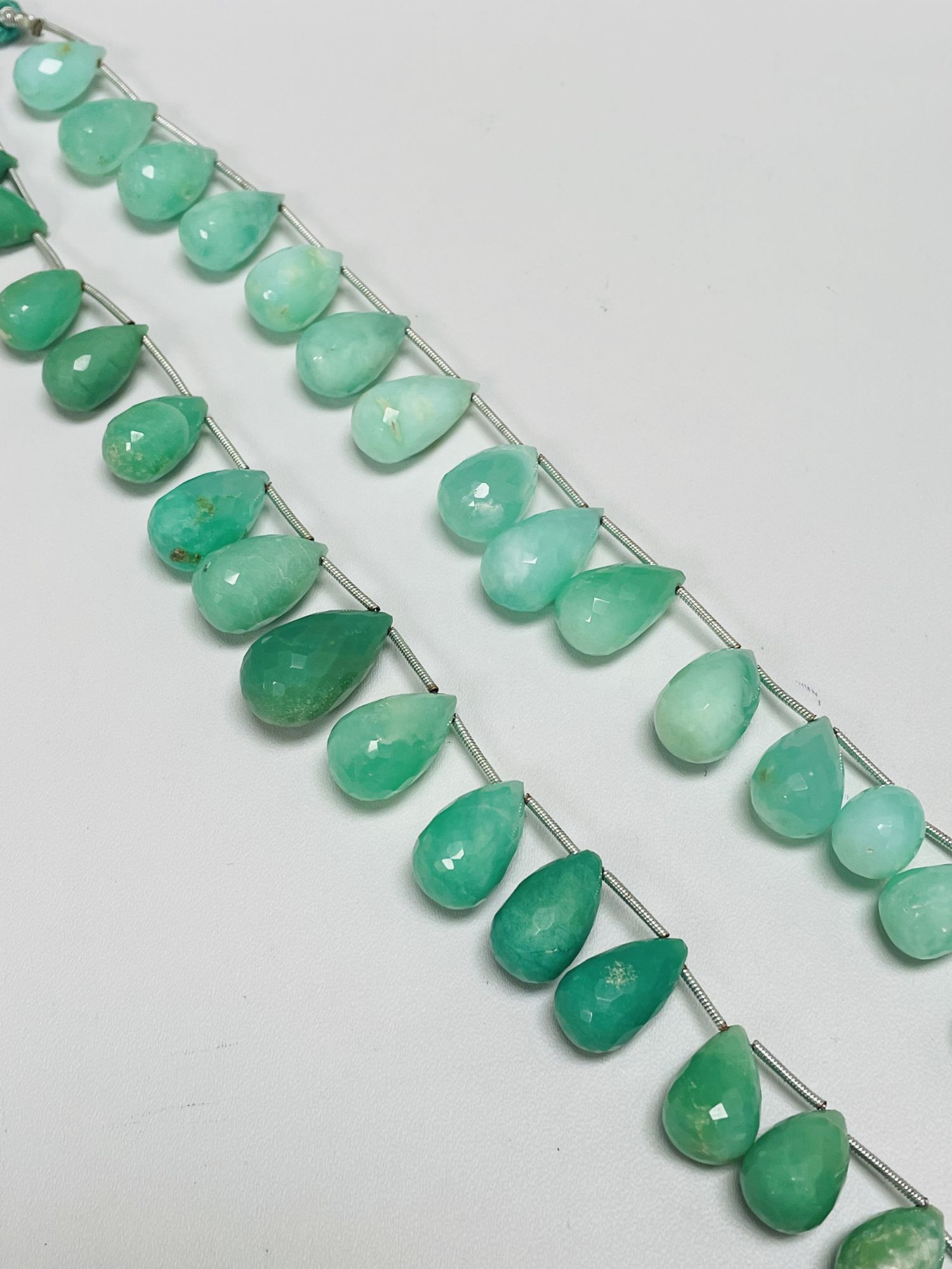 Chrysoprase Drop Faceted