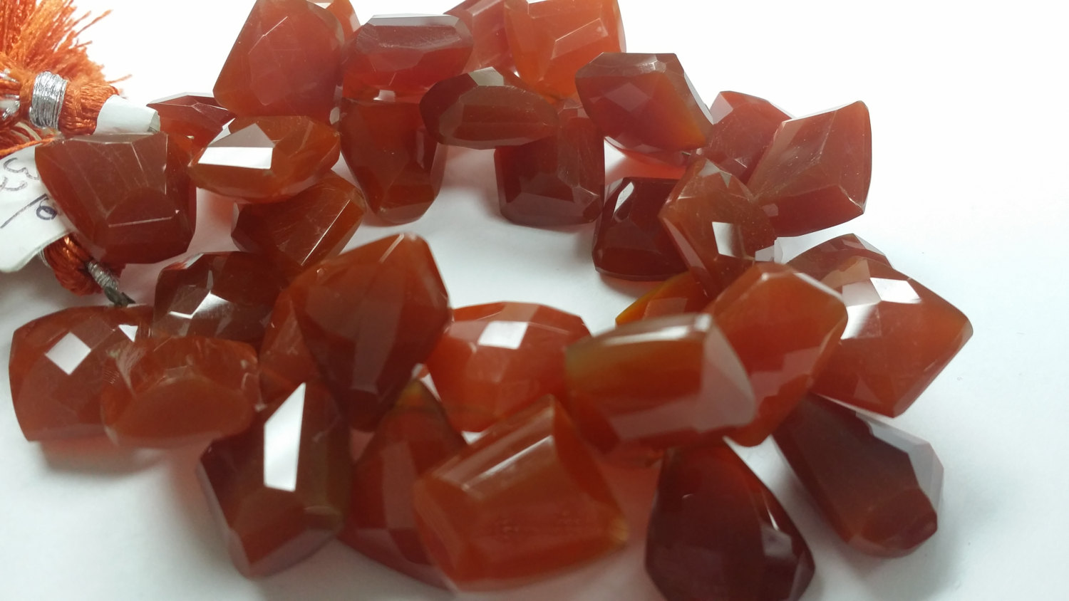 Cannelian Funky Cut Faceted