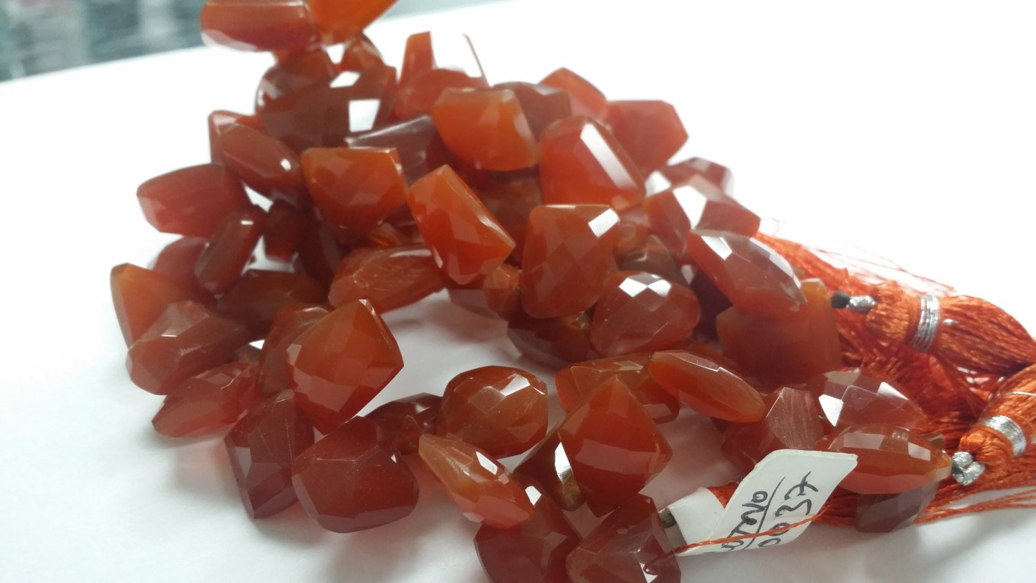 Cannelian Funky Cut Faceted