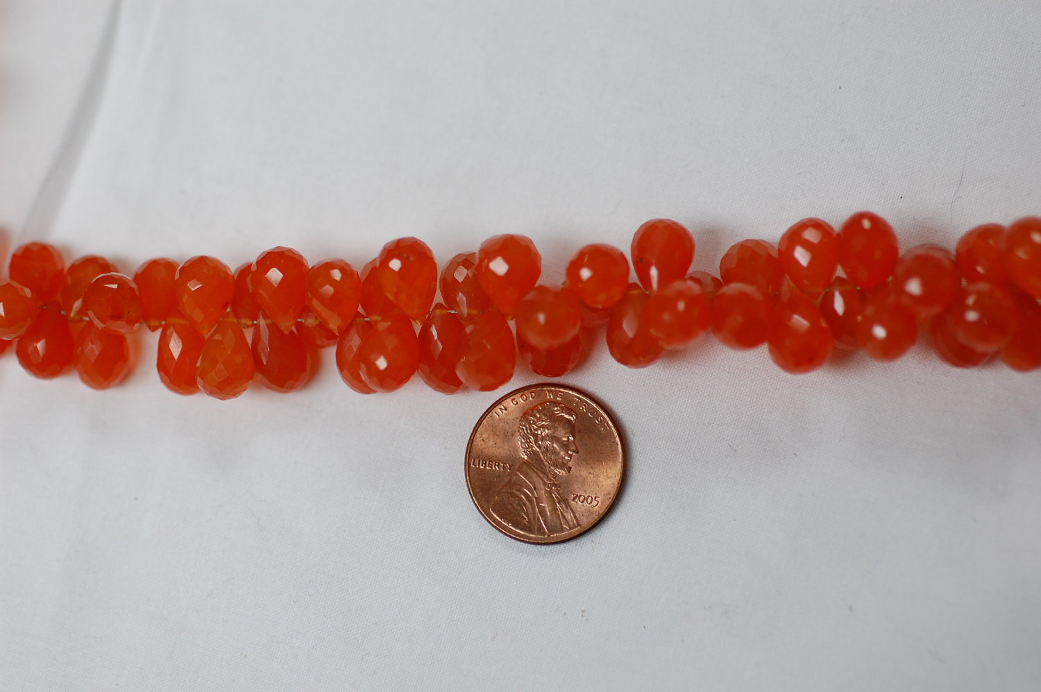 Carnelian Drops Faceted
