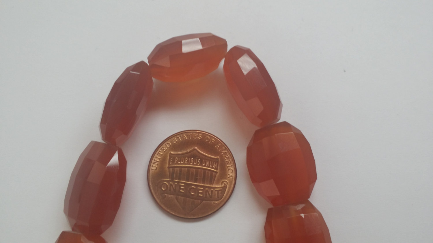 Carnelian Oval Step Cut Hydro Quartz