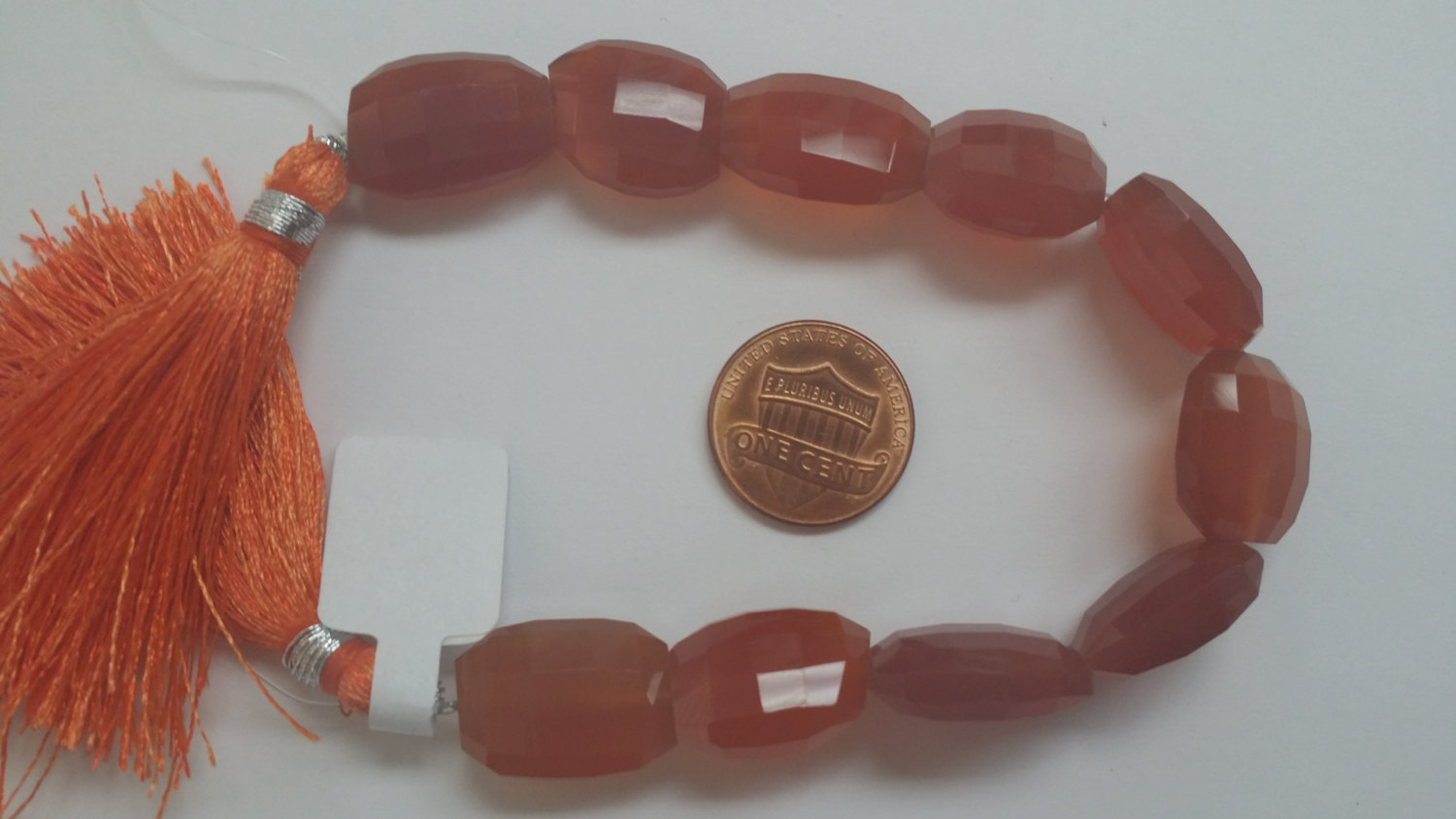 Carnelian Oval Step Cut Hydro Quartz