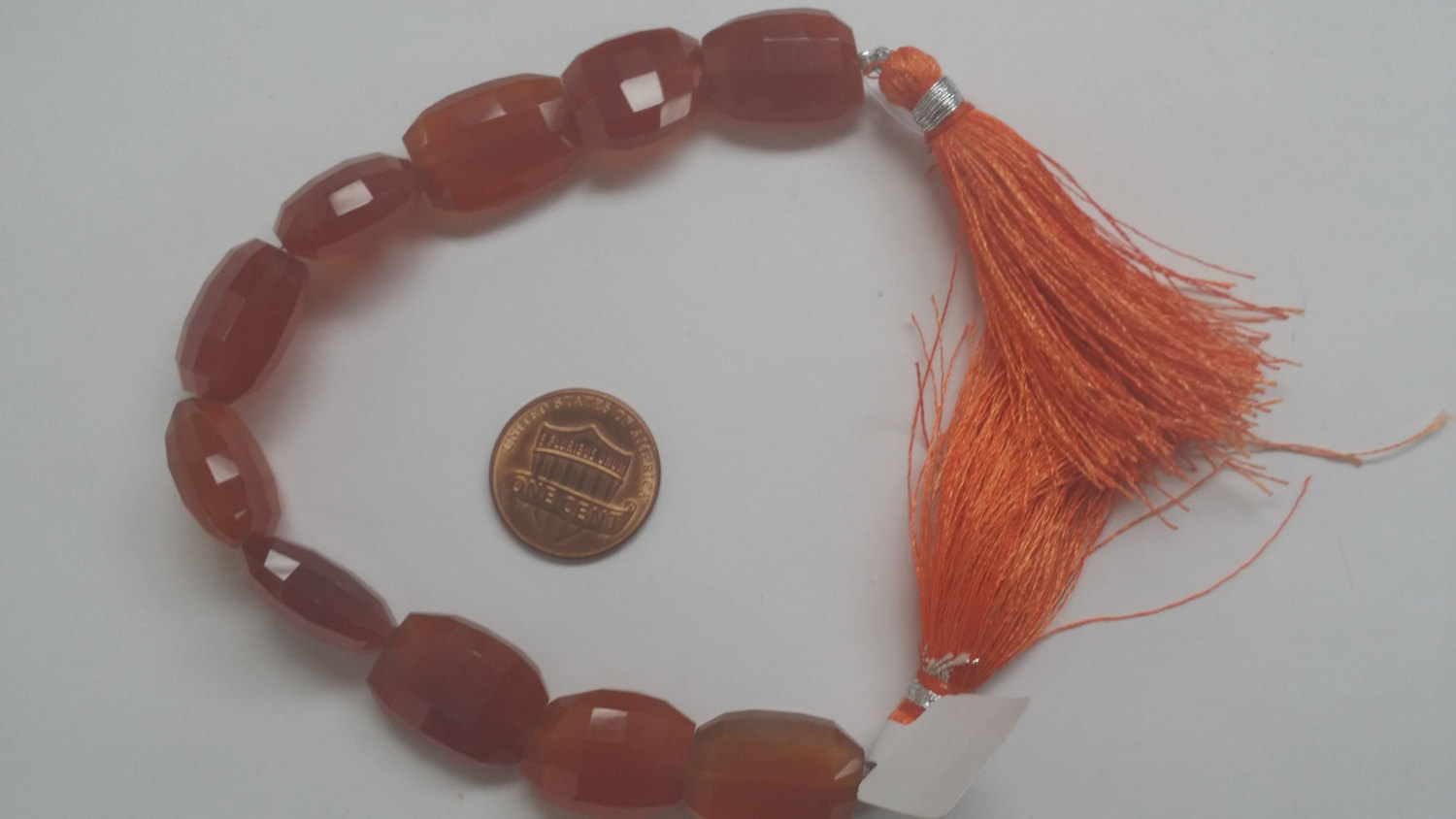 Carnelian Oval Step Cut Hydro Quartz