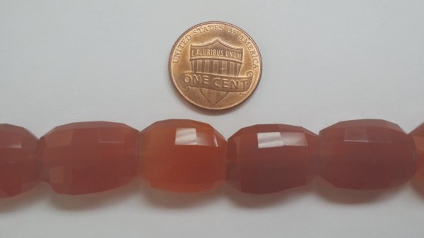 Carnelian Oval Step Cut Hydro Quartz