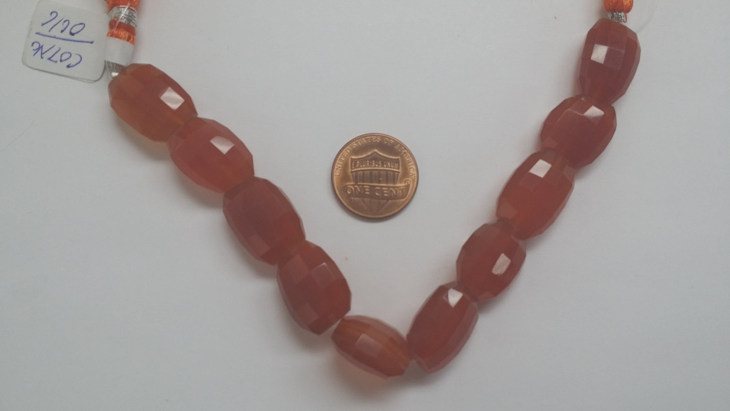 Carnelian Oval Step Cut Hydro Quartz