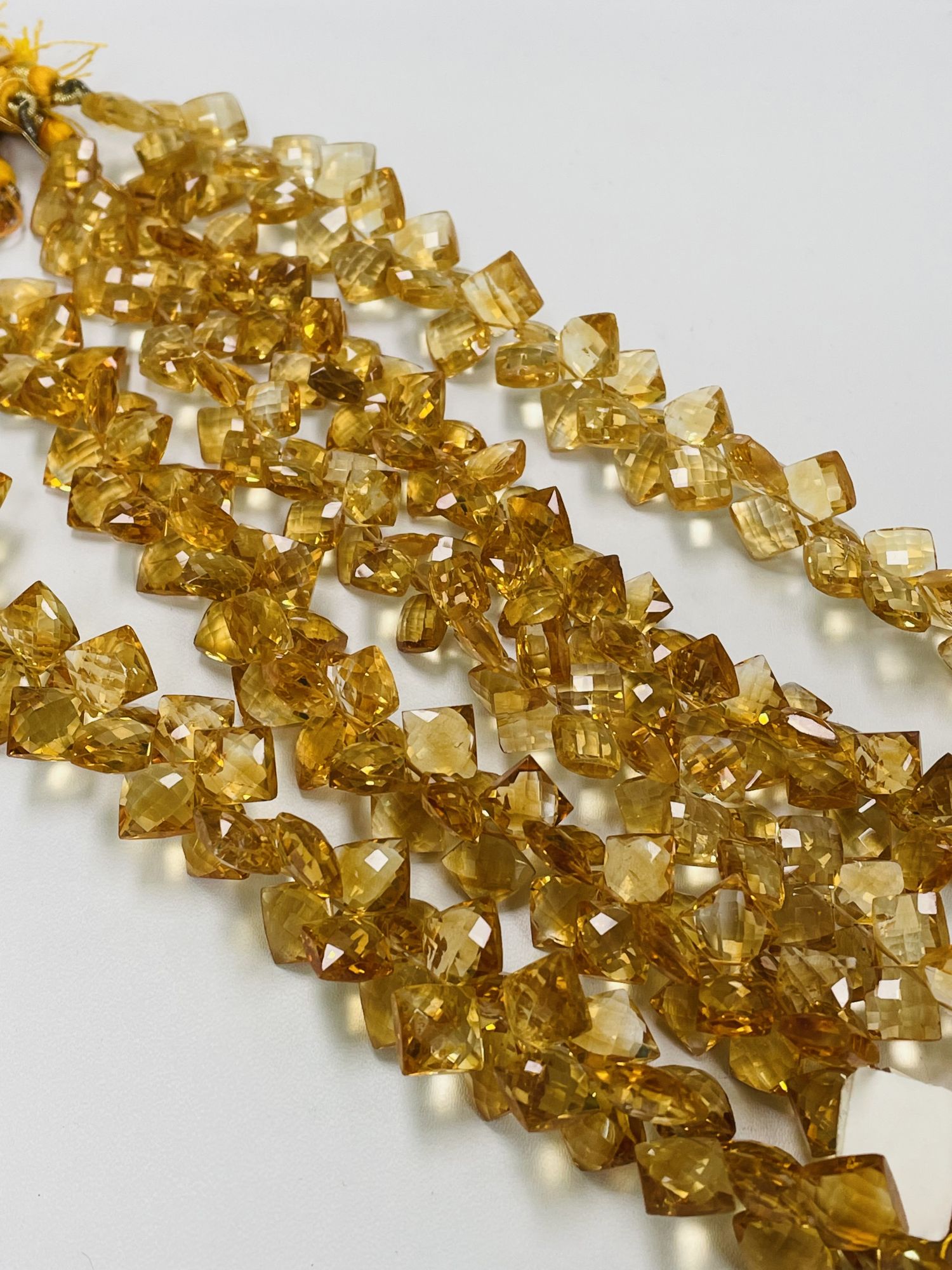 Citrine Cushion Faceted