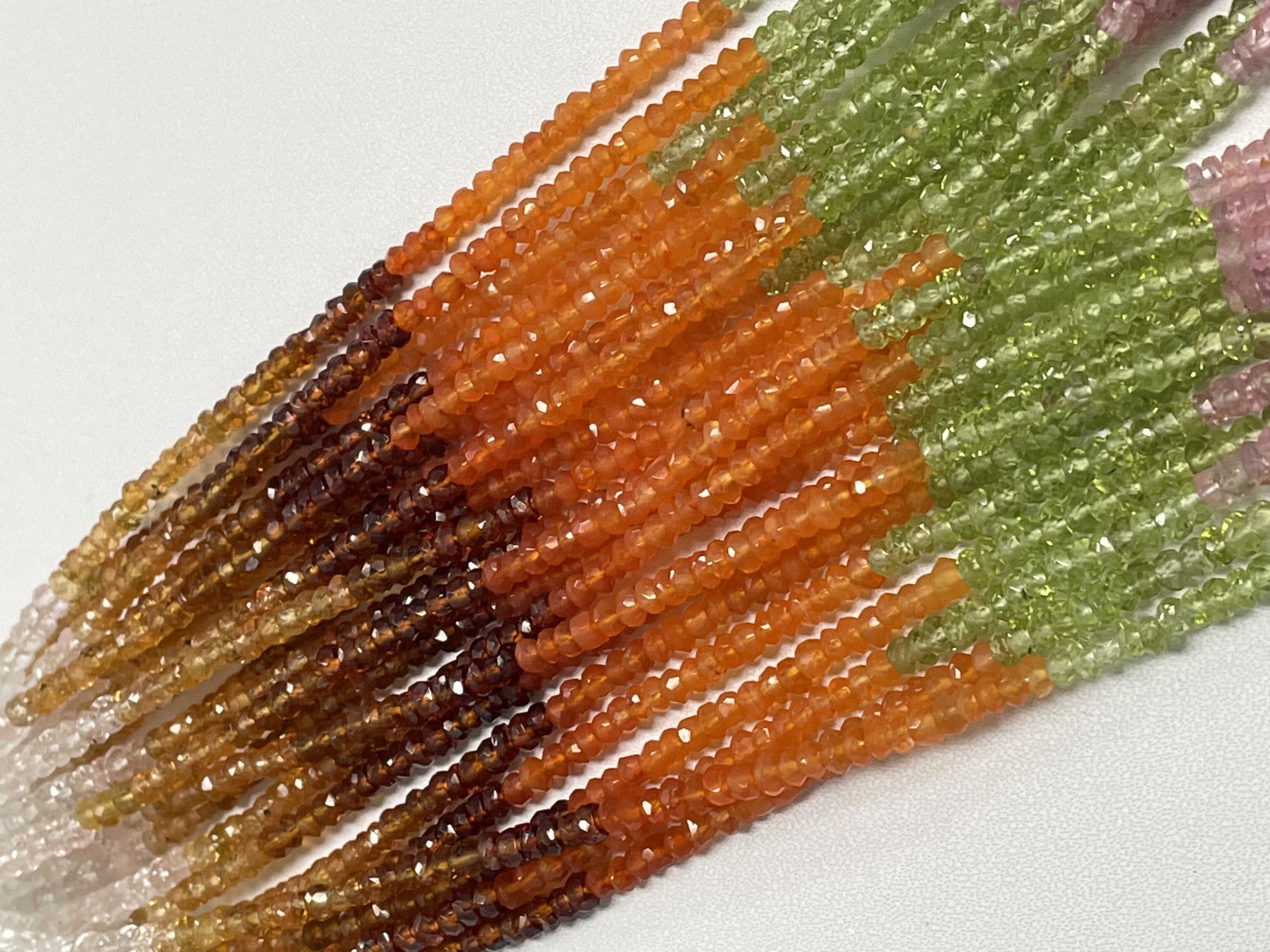 Multistone Rondelle Faceted