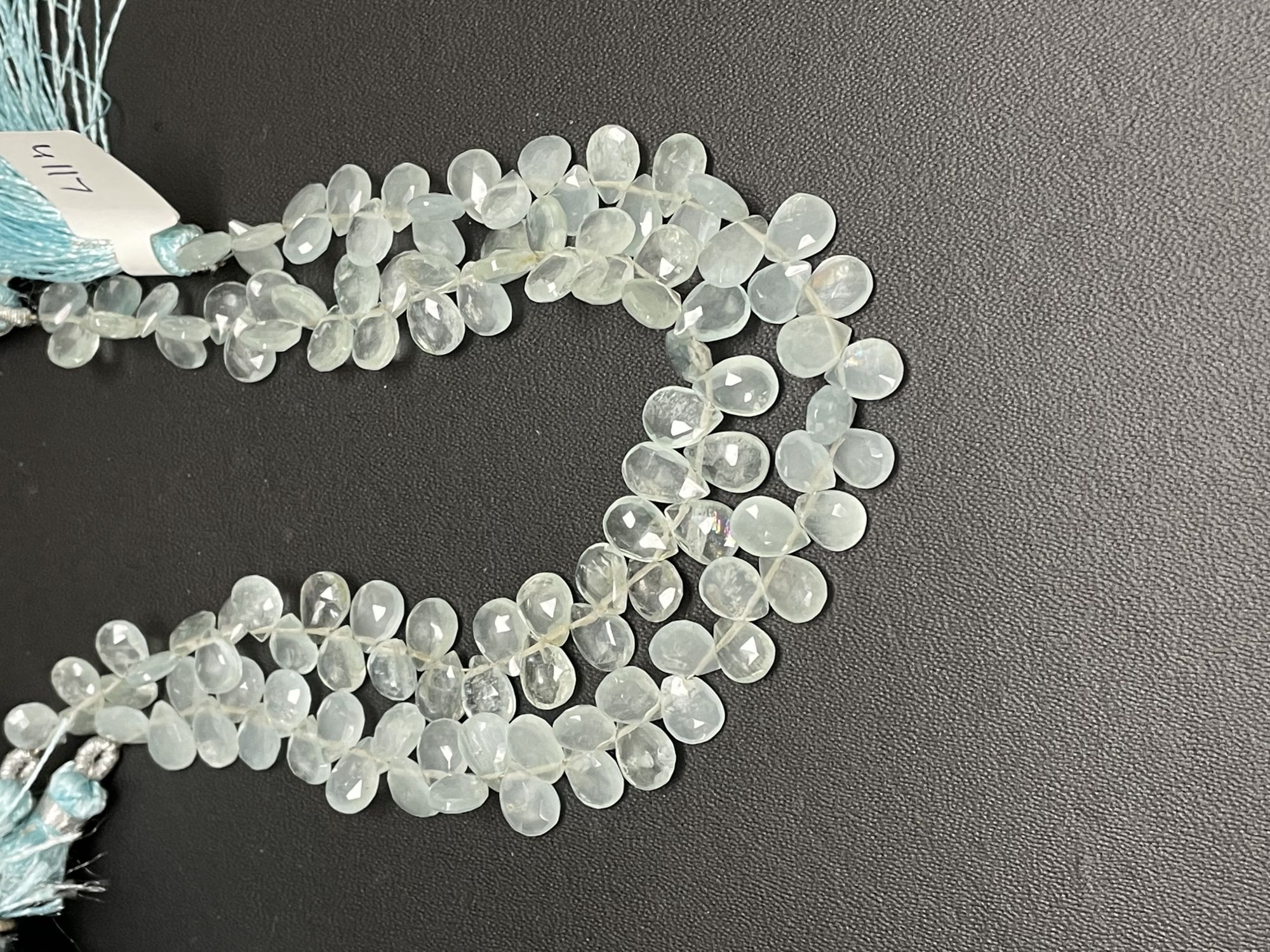 Aquamarine Pear Faceted