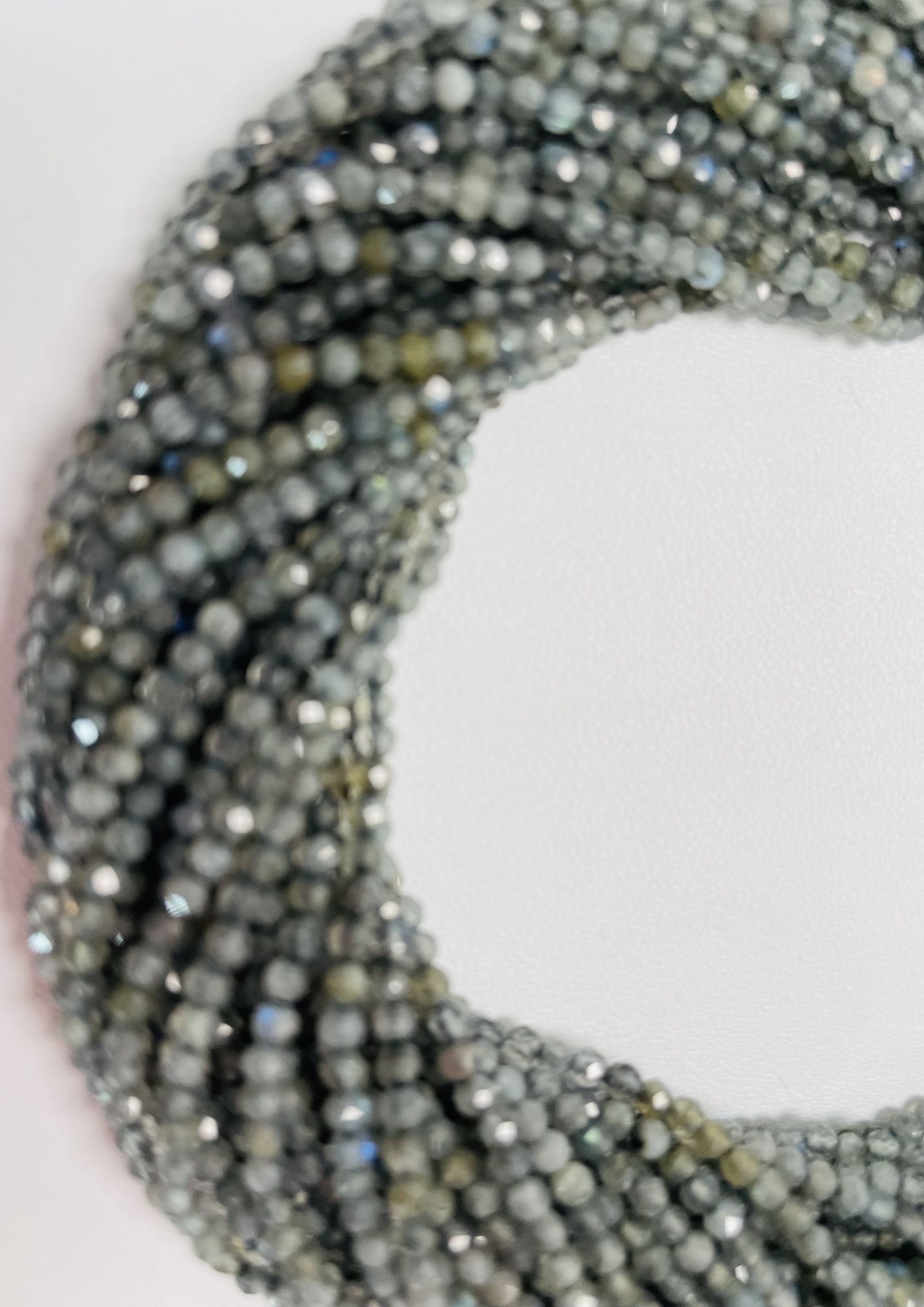 Labradorite Rondelle Faceted