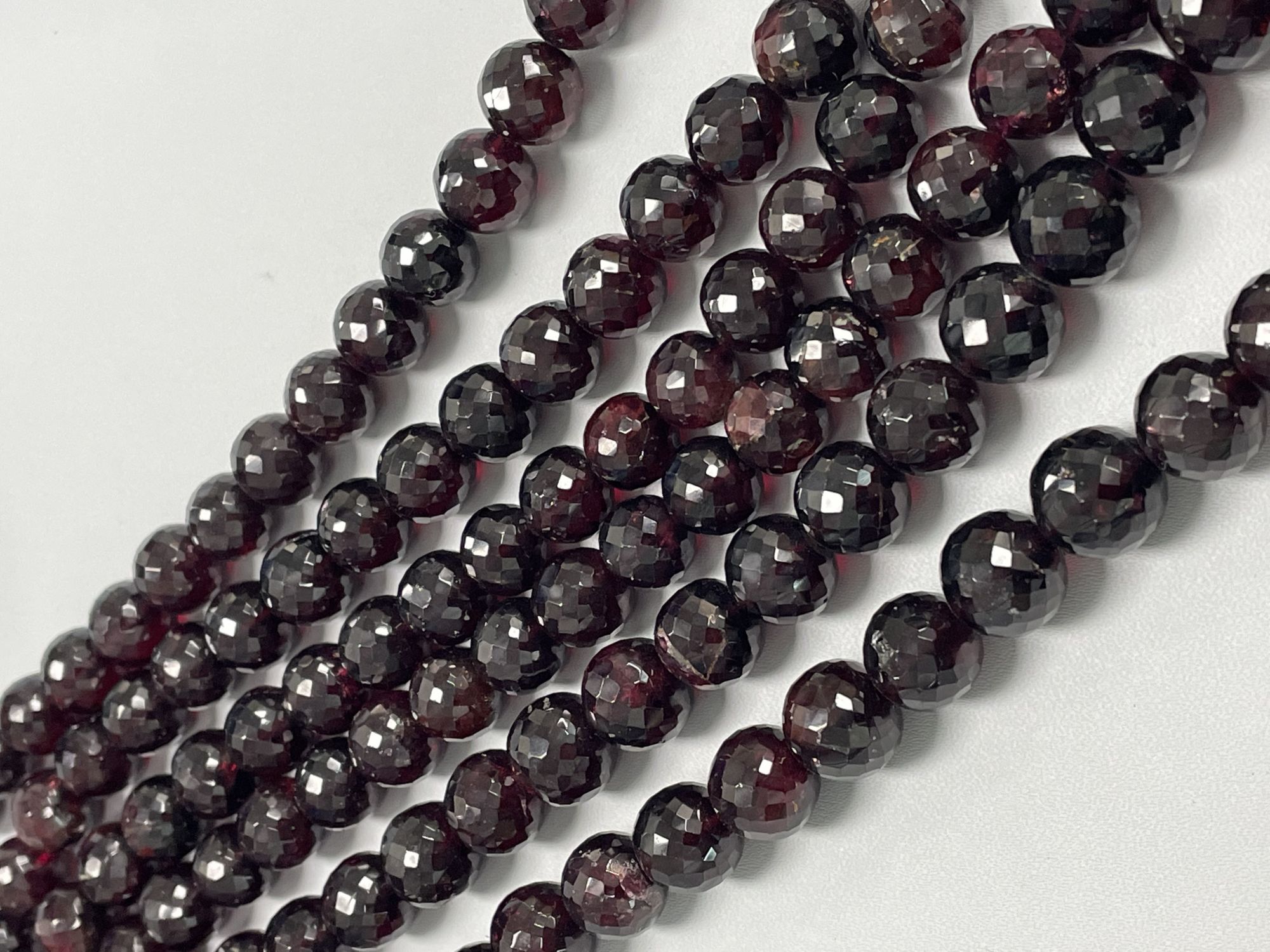 Red Garnet Round Faceted