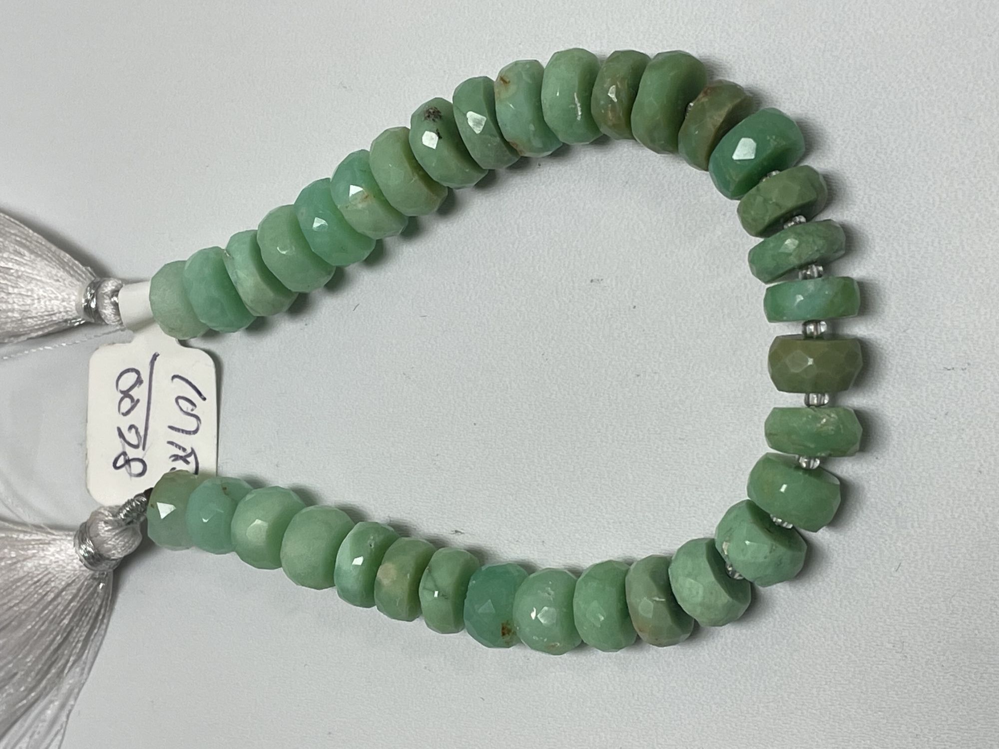 Chrysoprase Rondelle Faceted