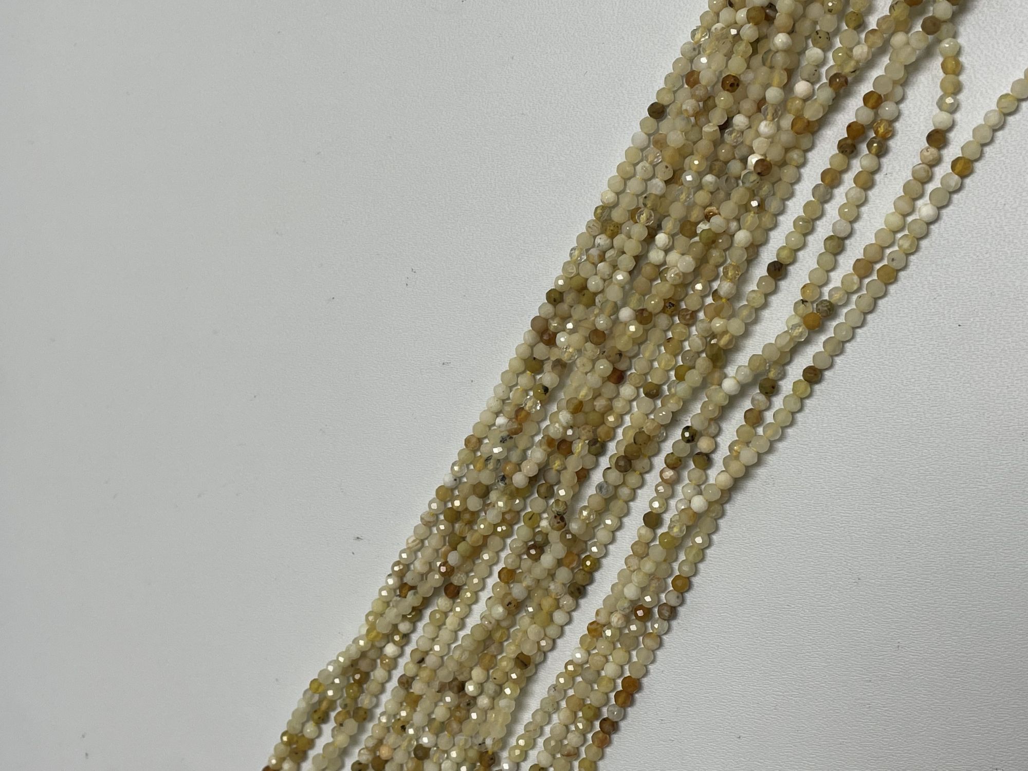 Yellow Opal Rondelle Faceted