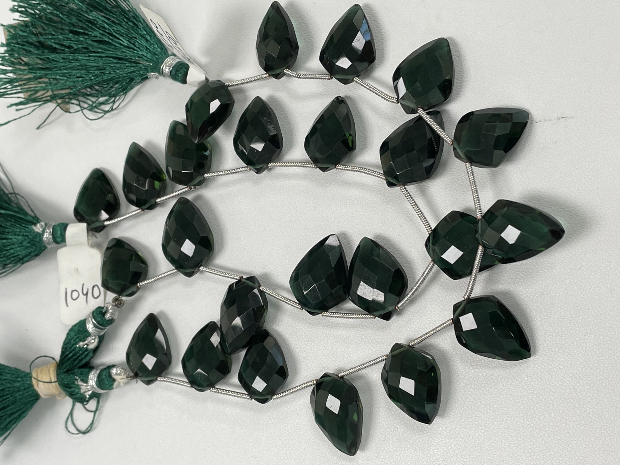 Green Hydro Quartz Arrowhead Faceted