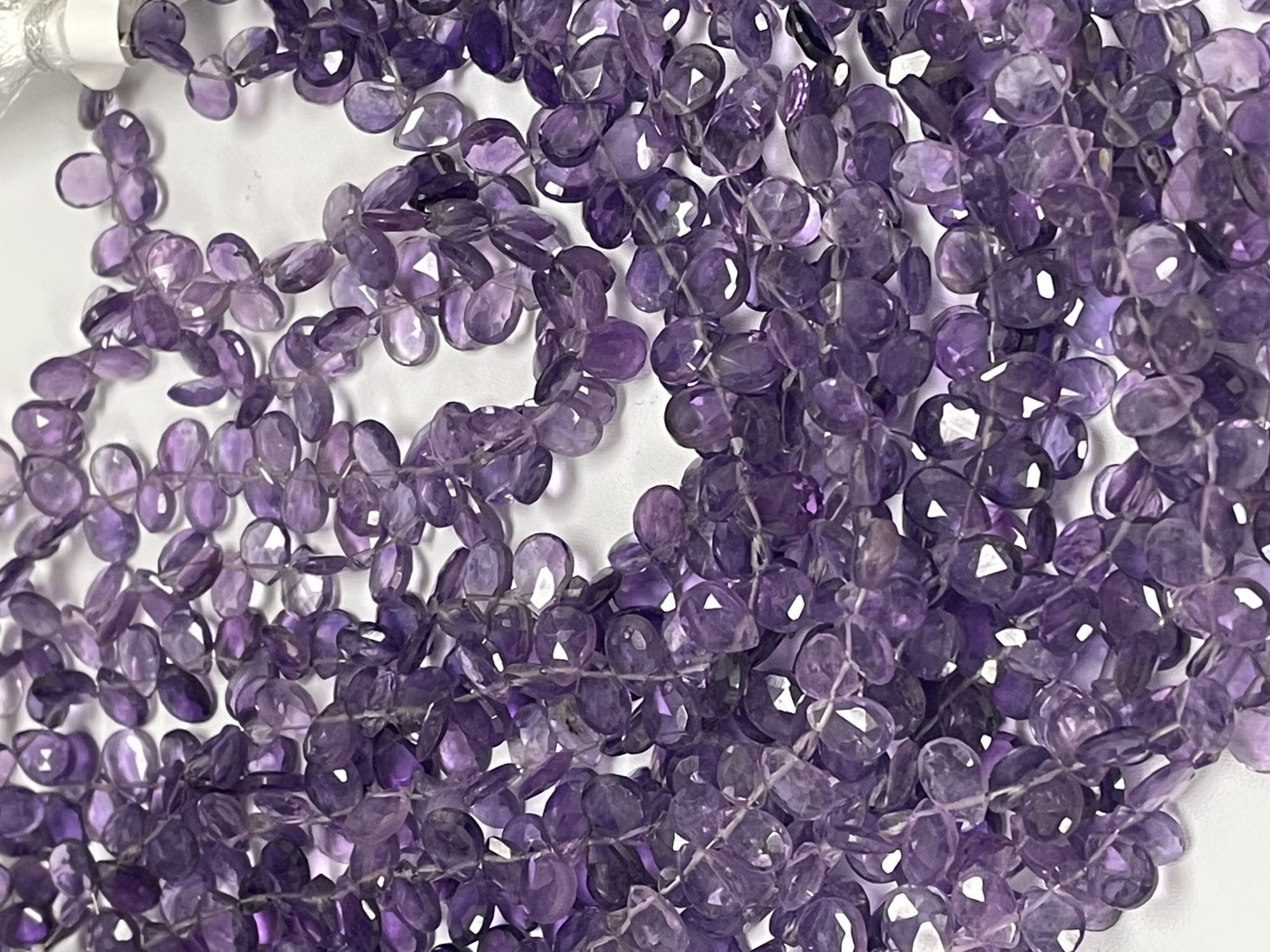 Purple Amethyst Pear Faceted