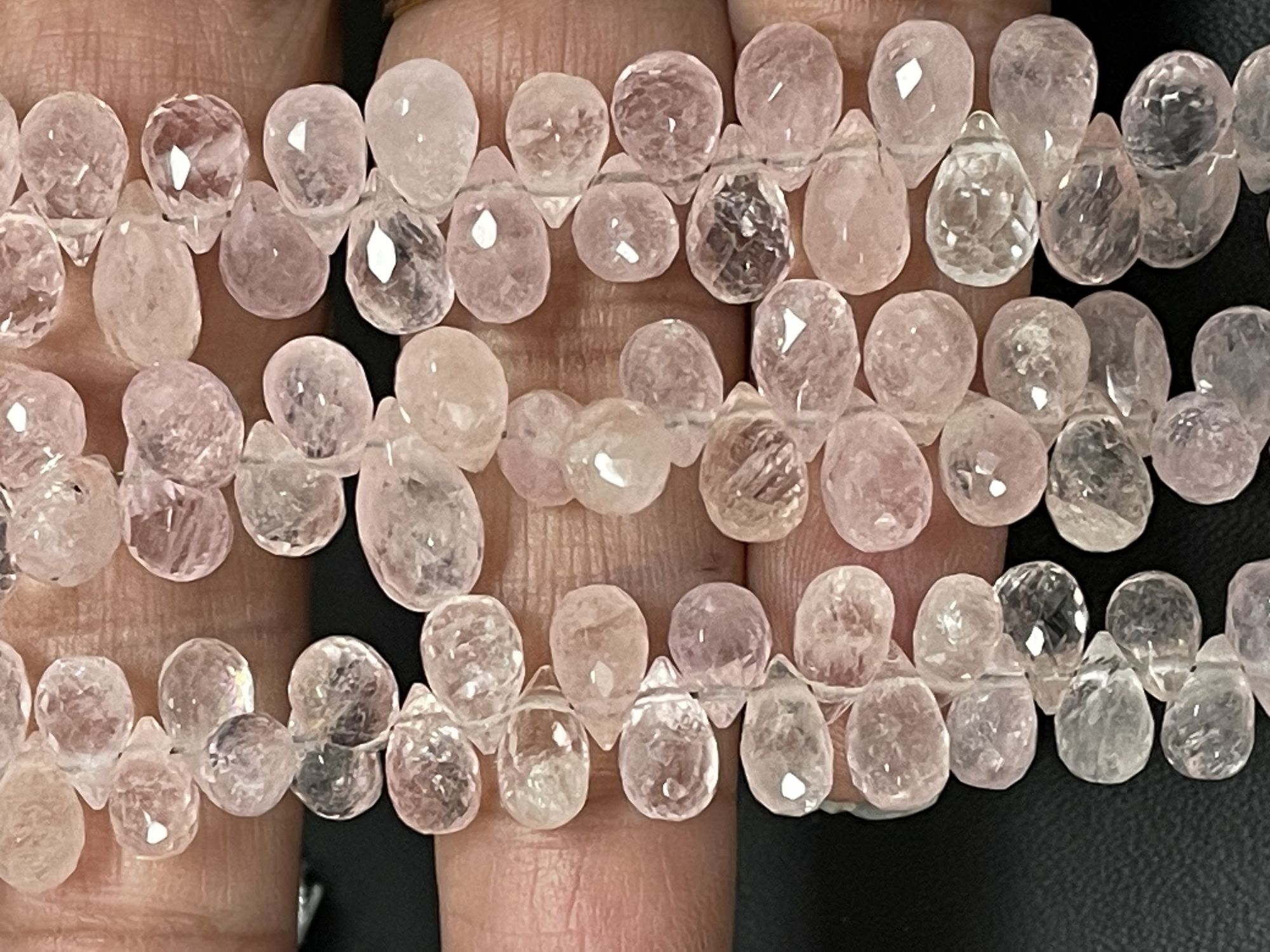 Morganite Drop Faceted