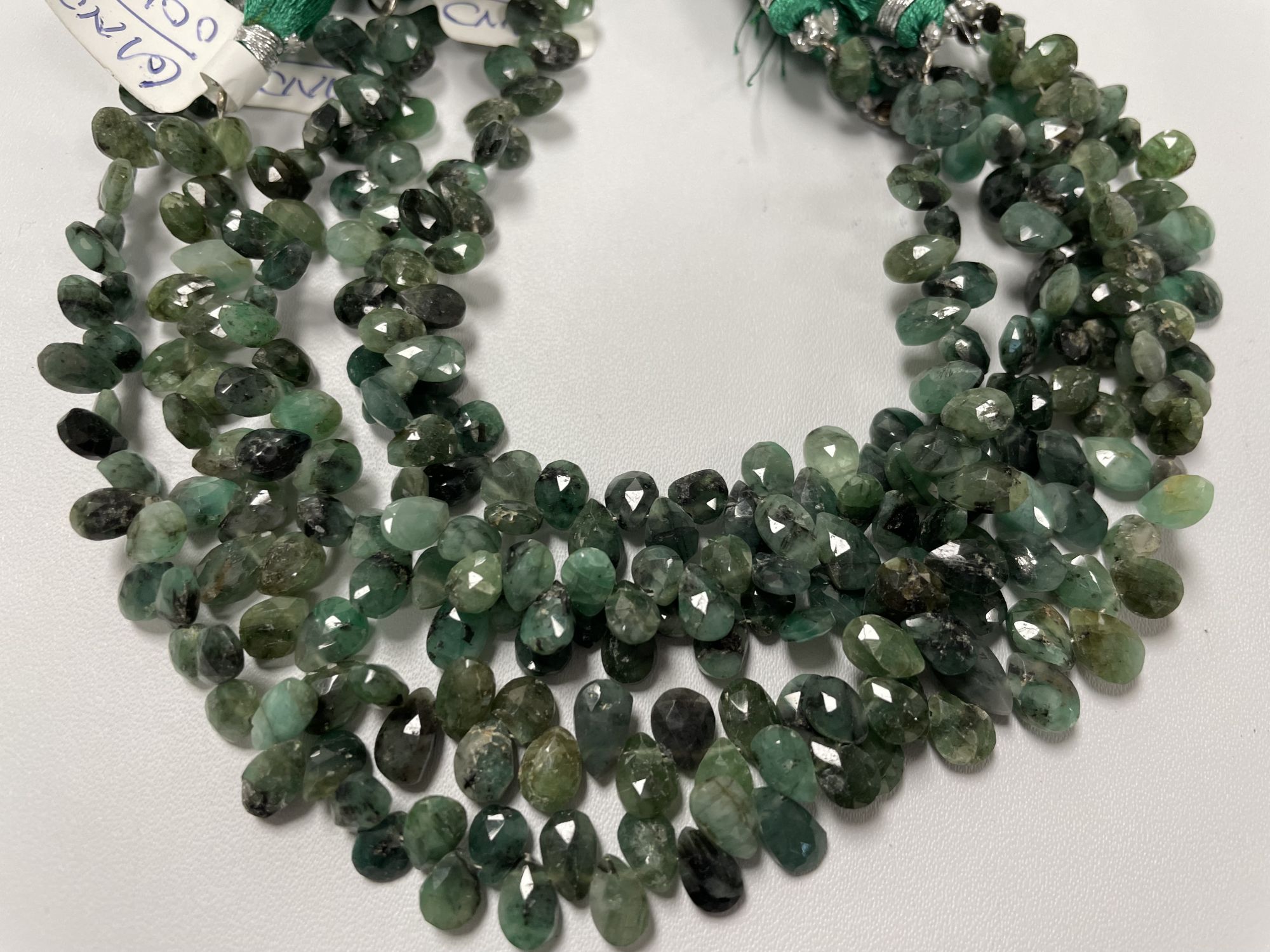 Brazilian Emerald Pears Faceted