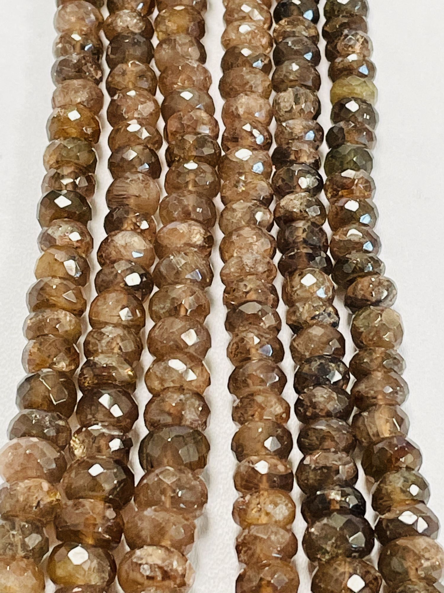 Andalusite Rondelle Faceted