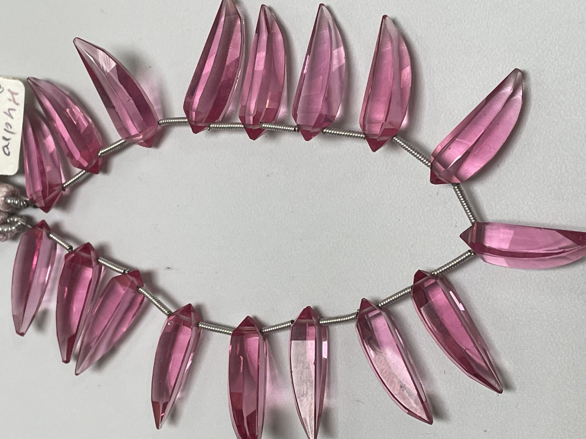 Pink Hydro Quartz Okra Faceted