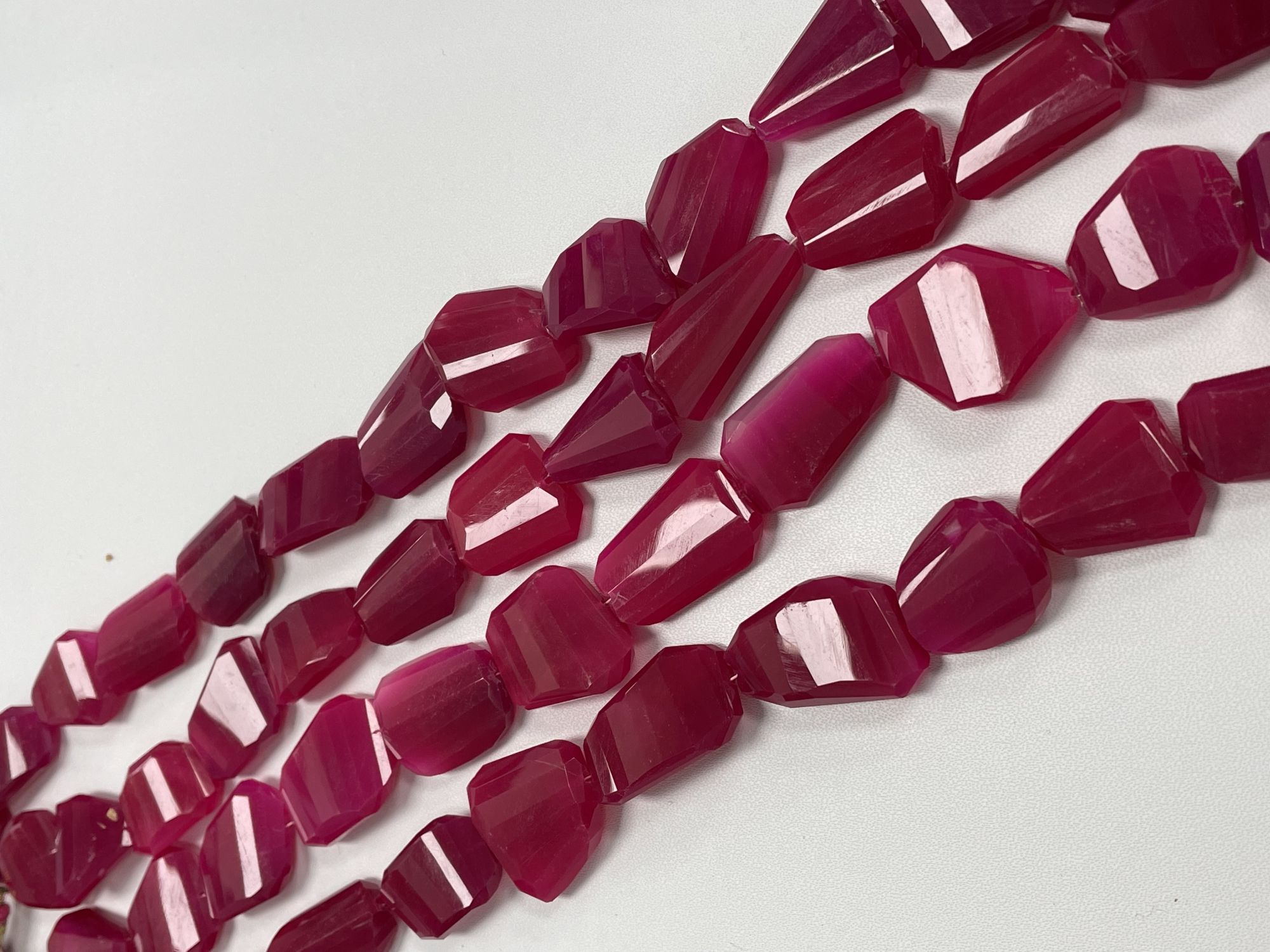 Pink Chalcedony Nugget Faceted