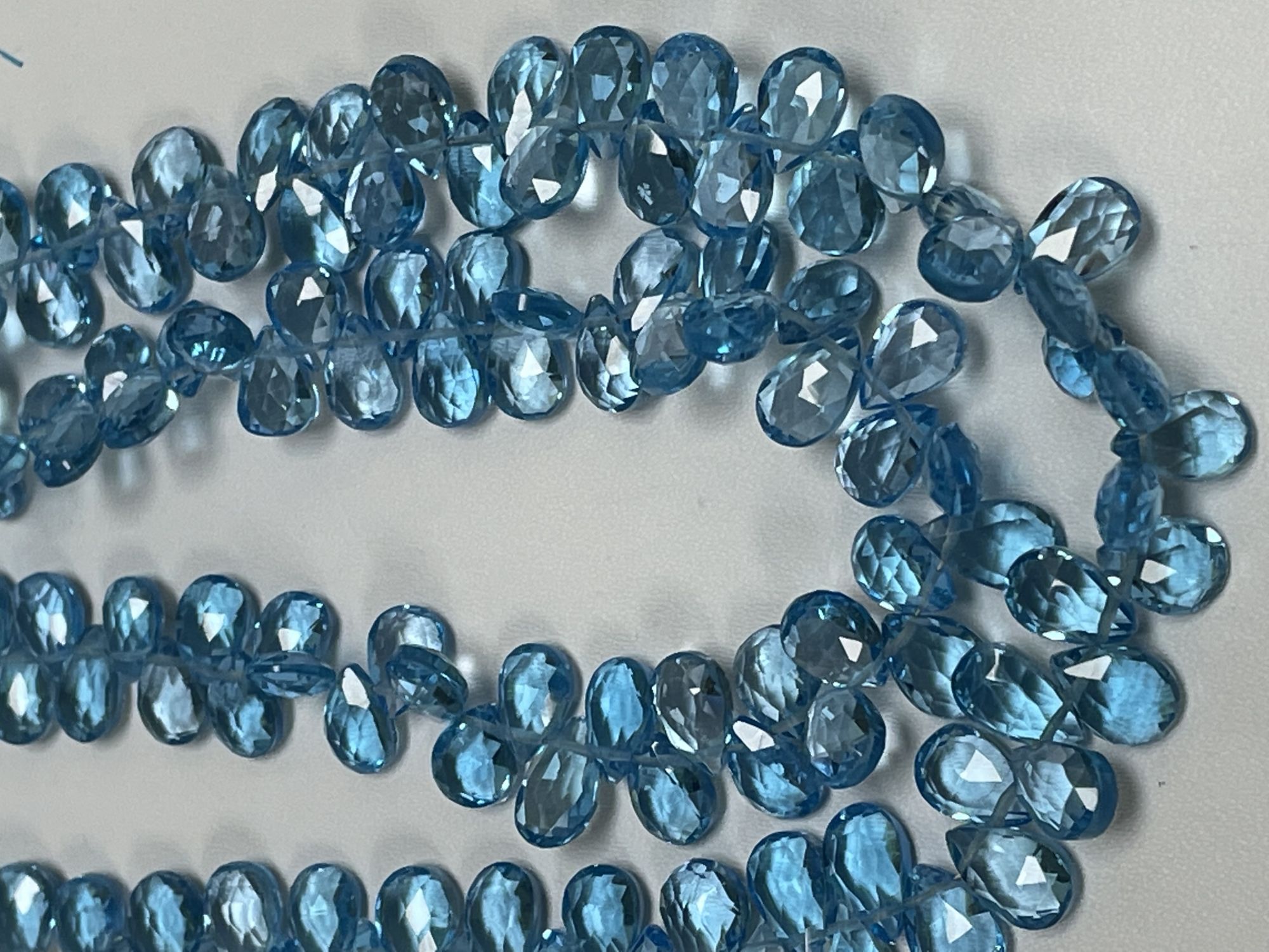 Swiss Blue Topaz Pear Faceted