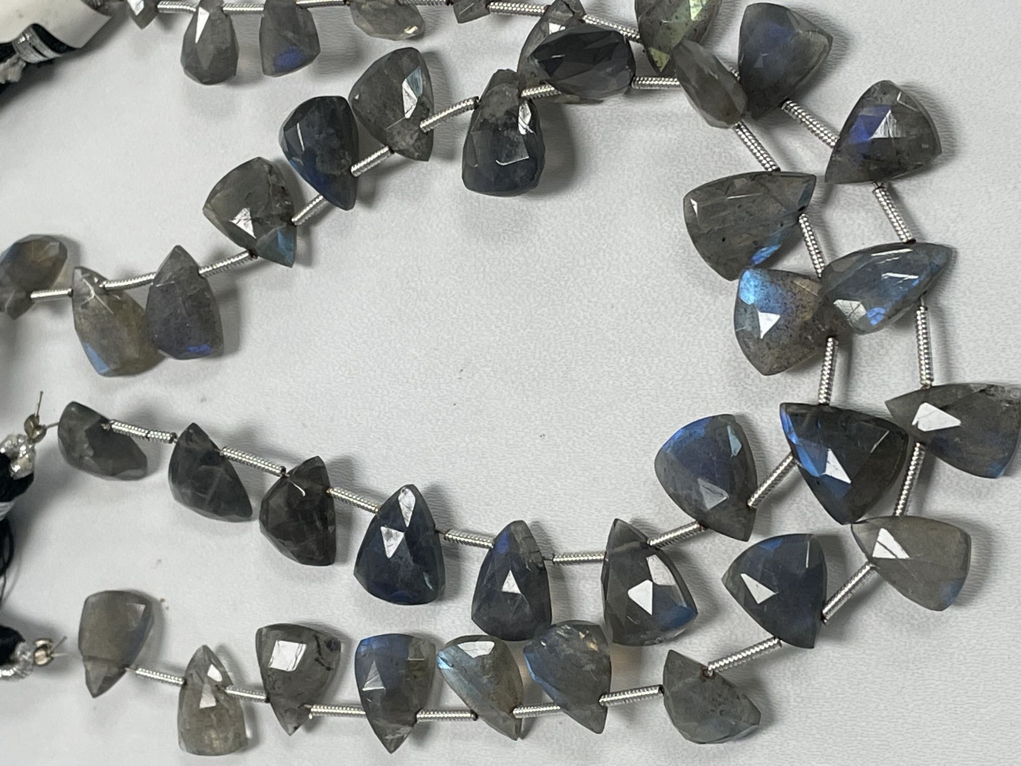 Labradorite Fan Cut Faceted