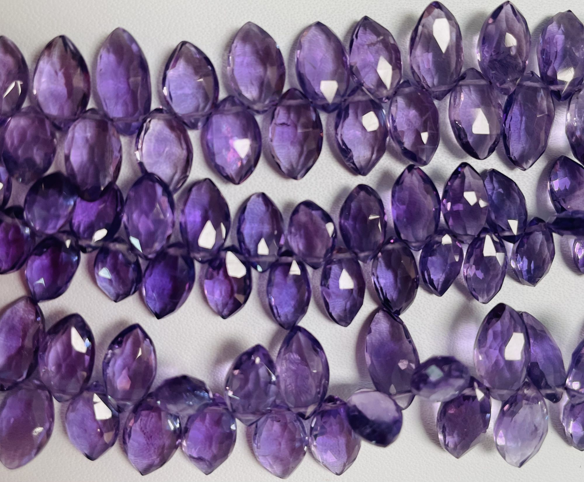 Purple Amethyst Marquise Faceted