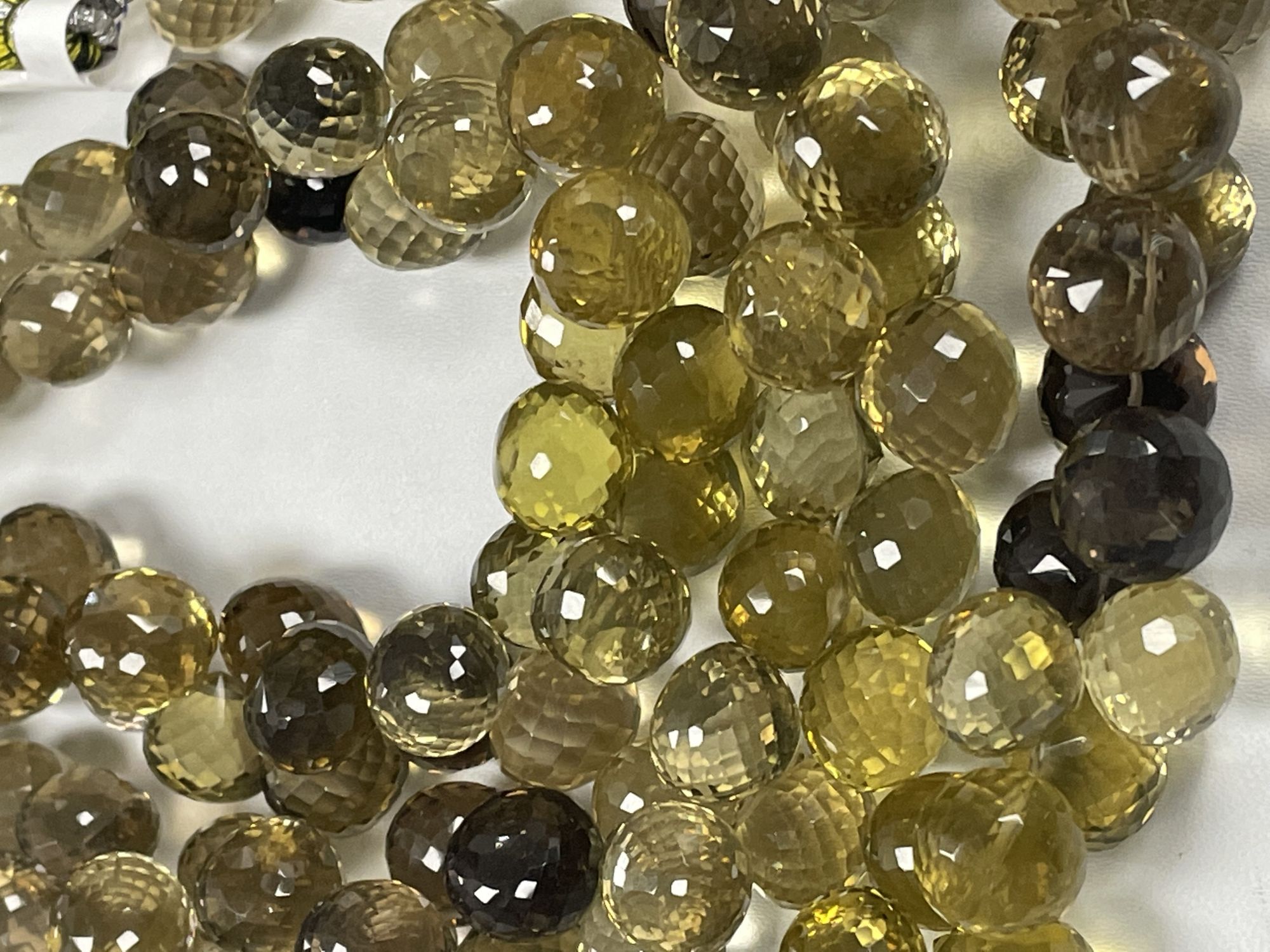 Shaded Bio Lemon Quartz Onion Faceted