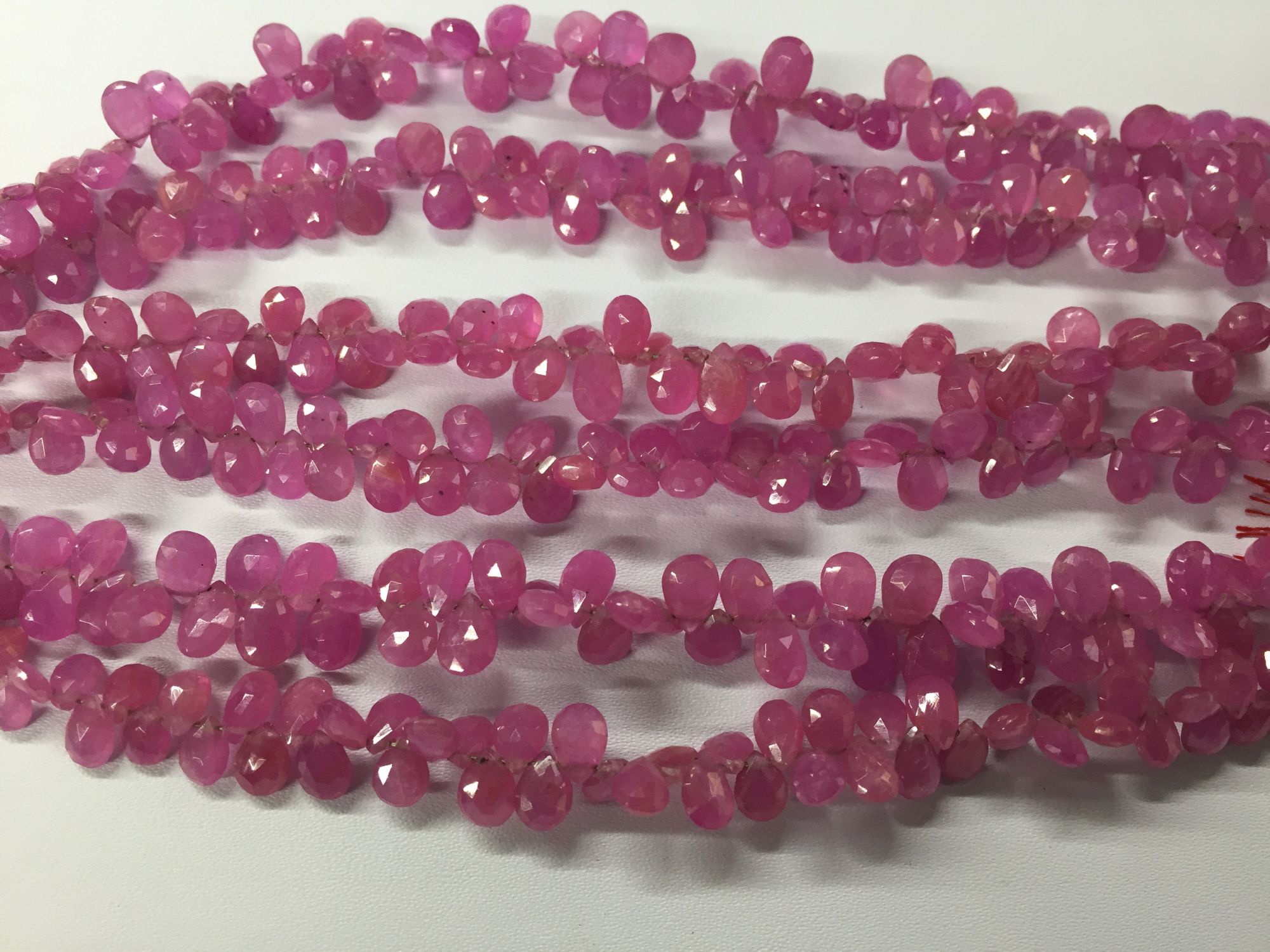 Pink sapphire Pears Faceted GF