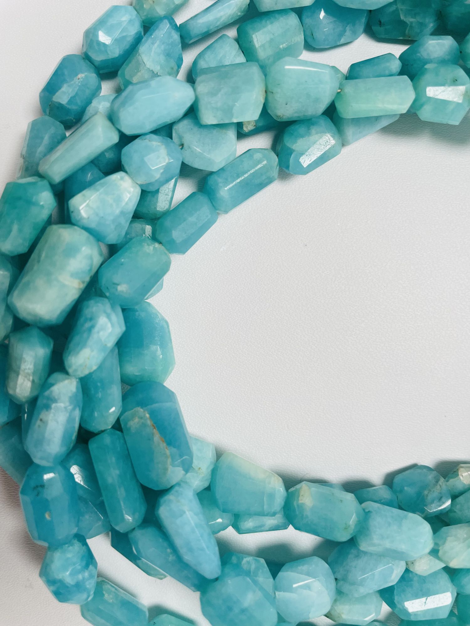 Amazonite Nuggets Faceted