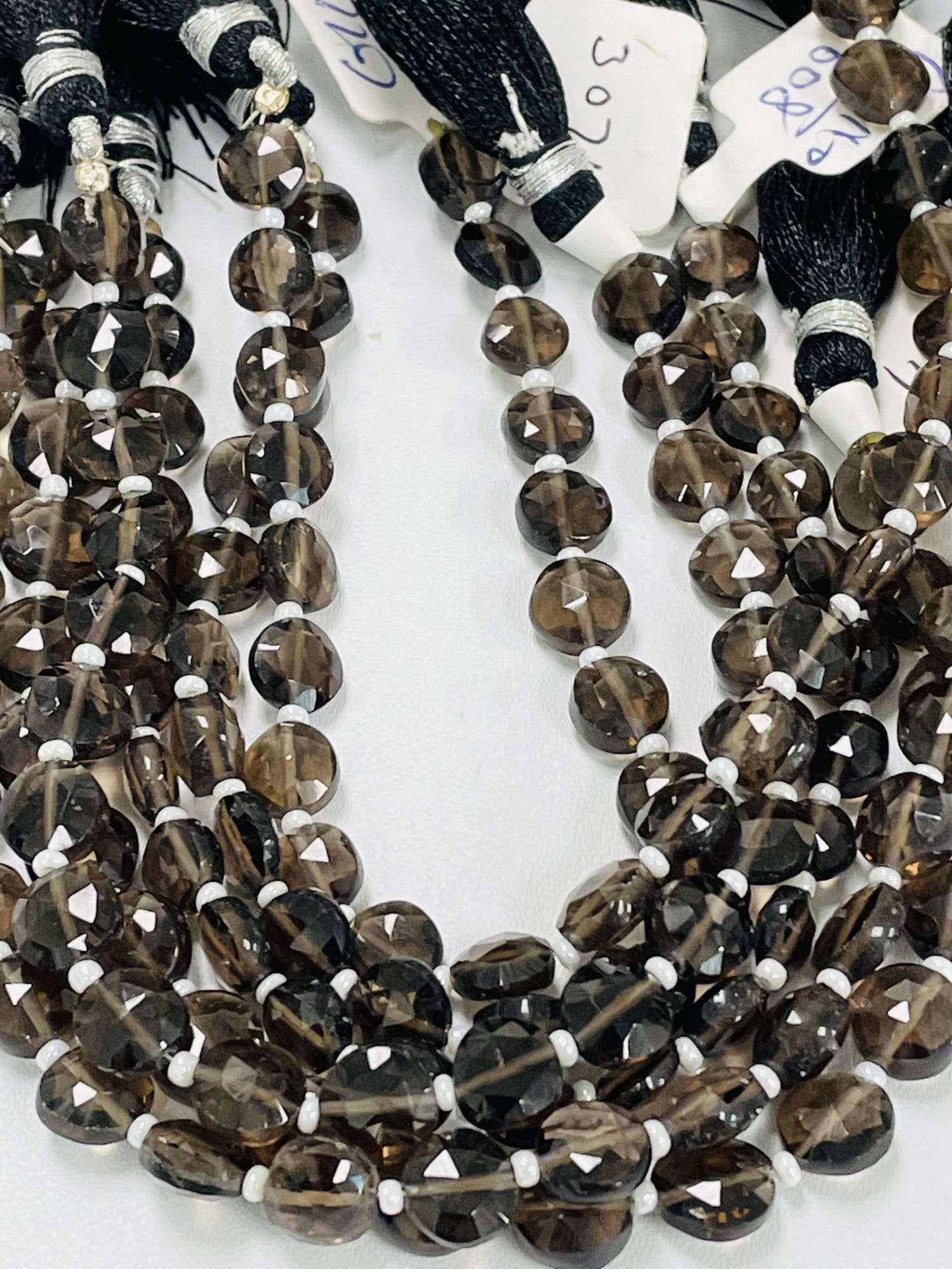 Smoky Quartz Coin Faceted