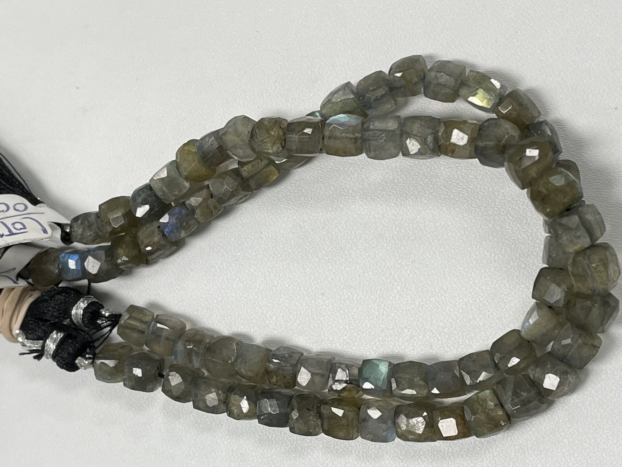 Labradorite Cubes Faceted
