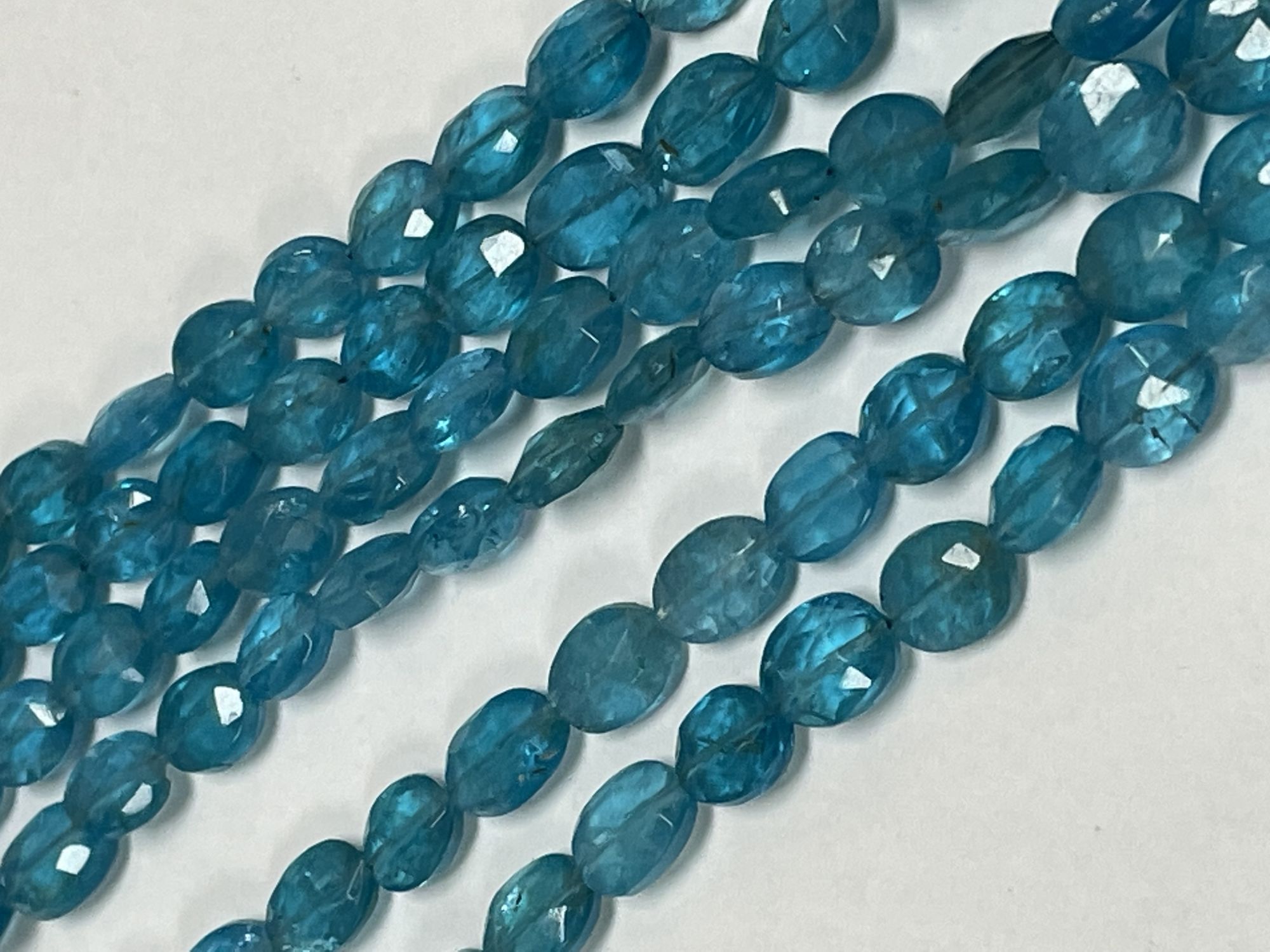 Blue Apatite Oval Faceted