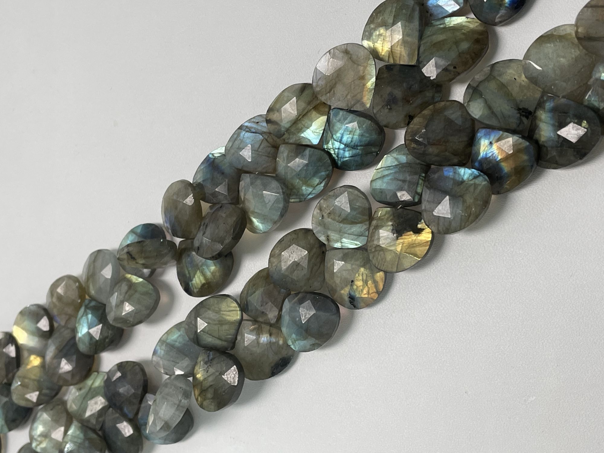 Labradorite Heart Faceted