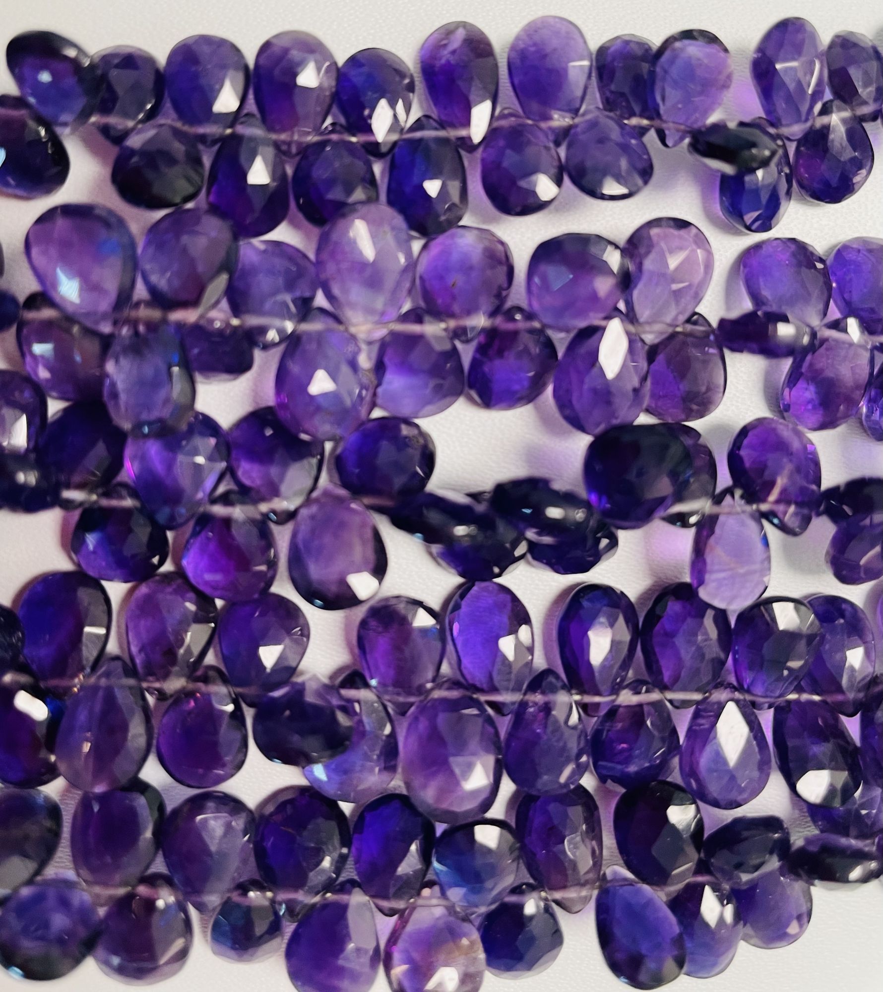 Purple Amethyst Pear Faceted