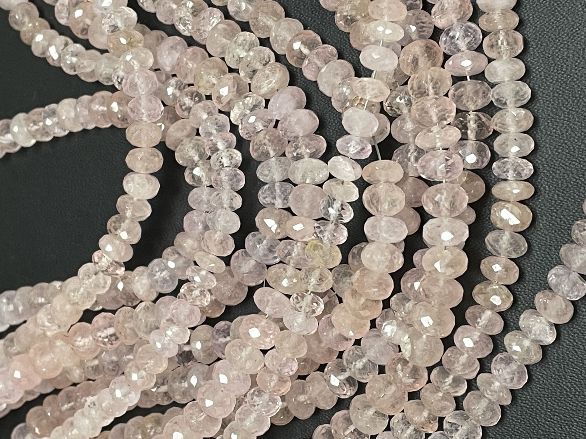 Morganite Rondelle Faceted