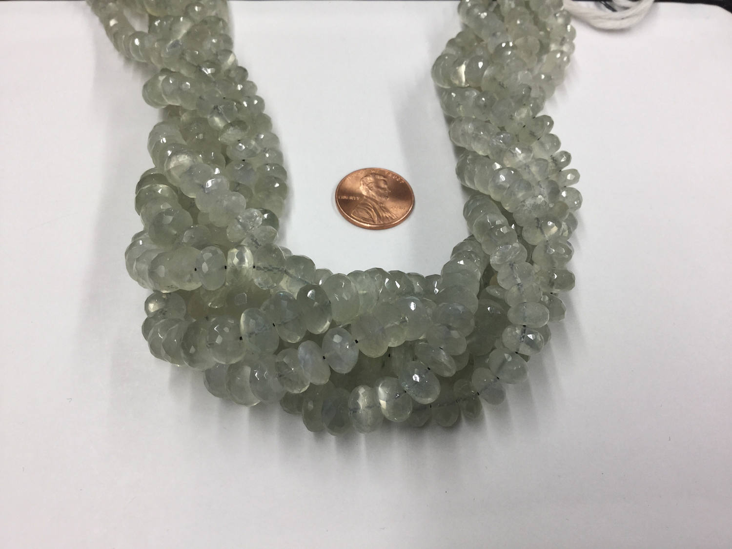 Celony Moonstone Rondelles Faceted