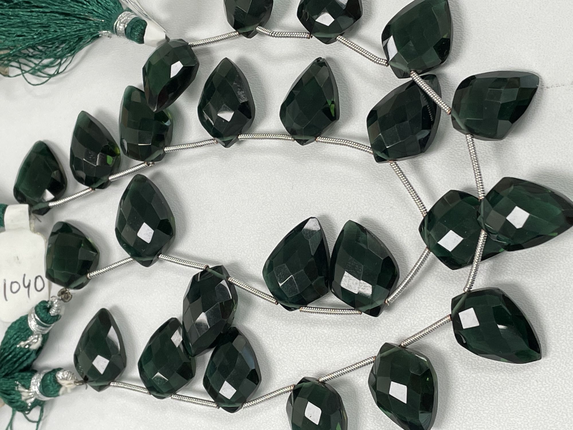 Green Hydro Quartz Arrowhead Faceted