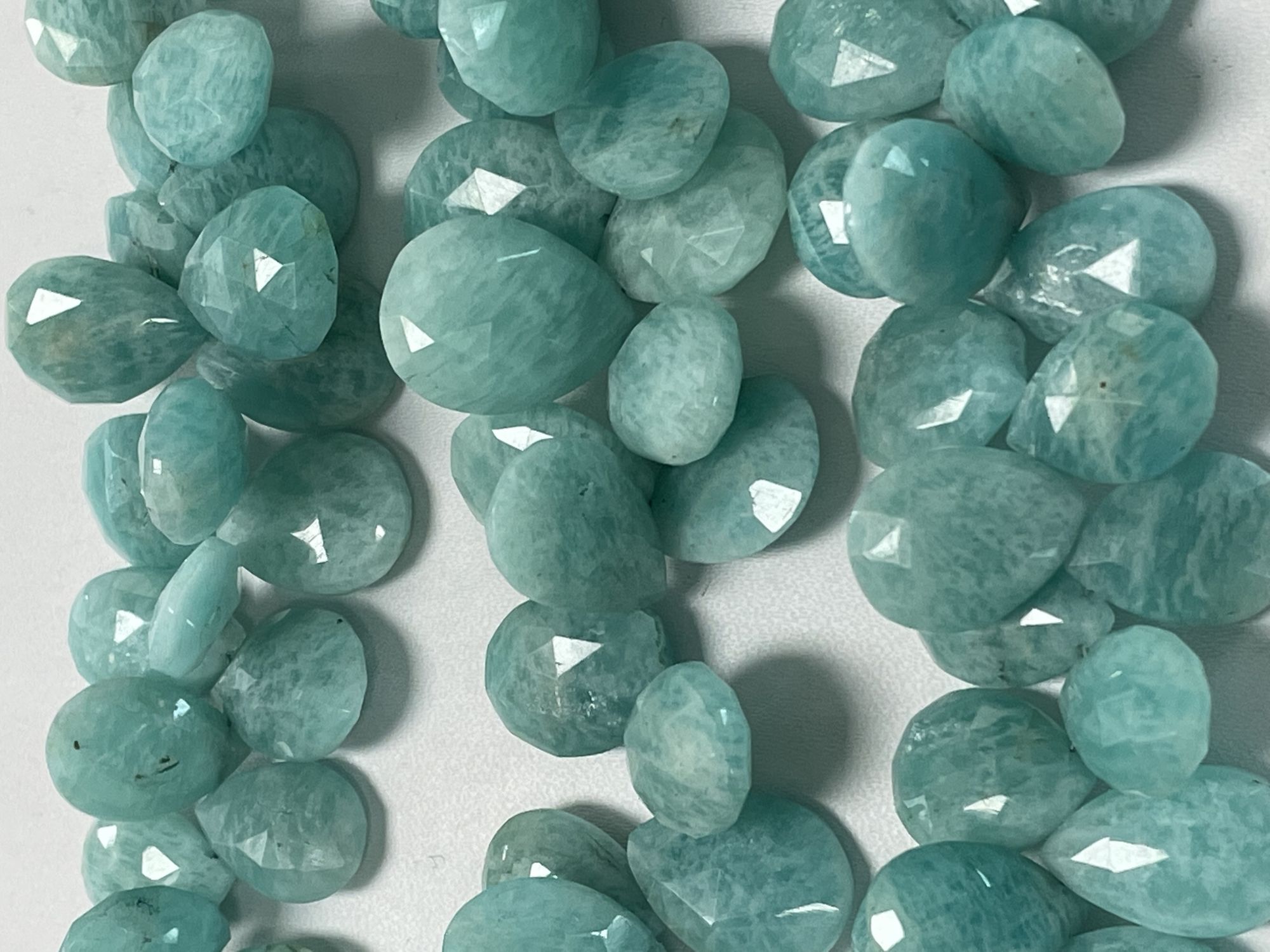 Amazonite Pear Faceted