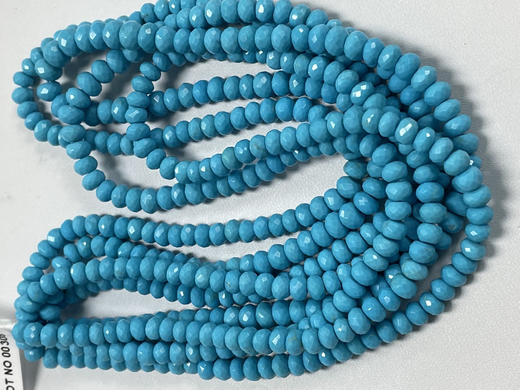 Turquoise Rondelle Faceted