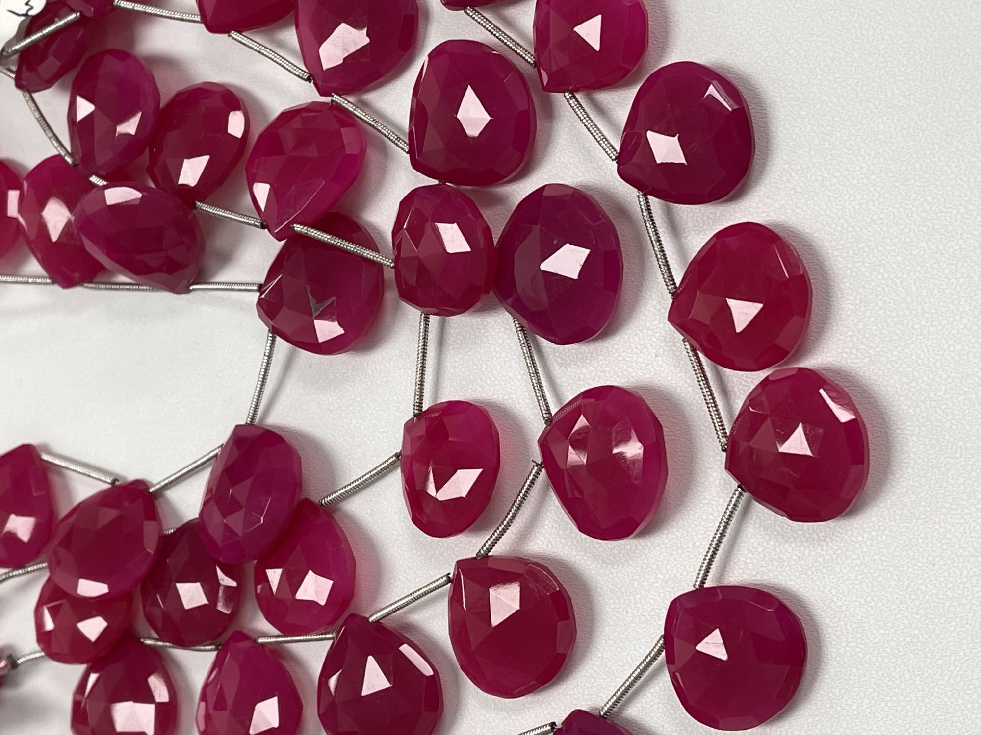 Pink Chalcedony Heart Faceted